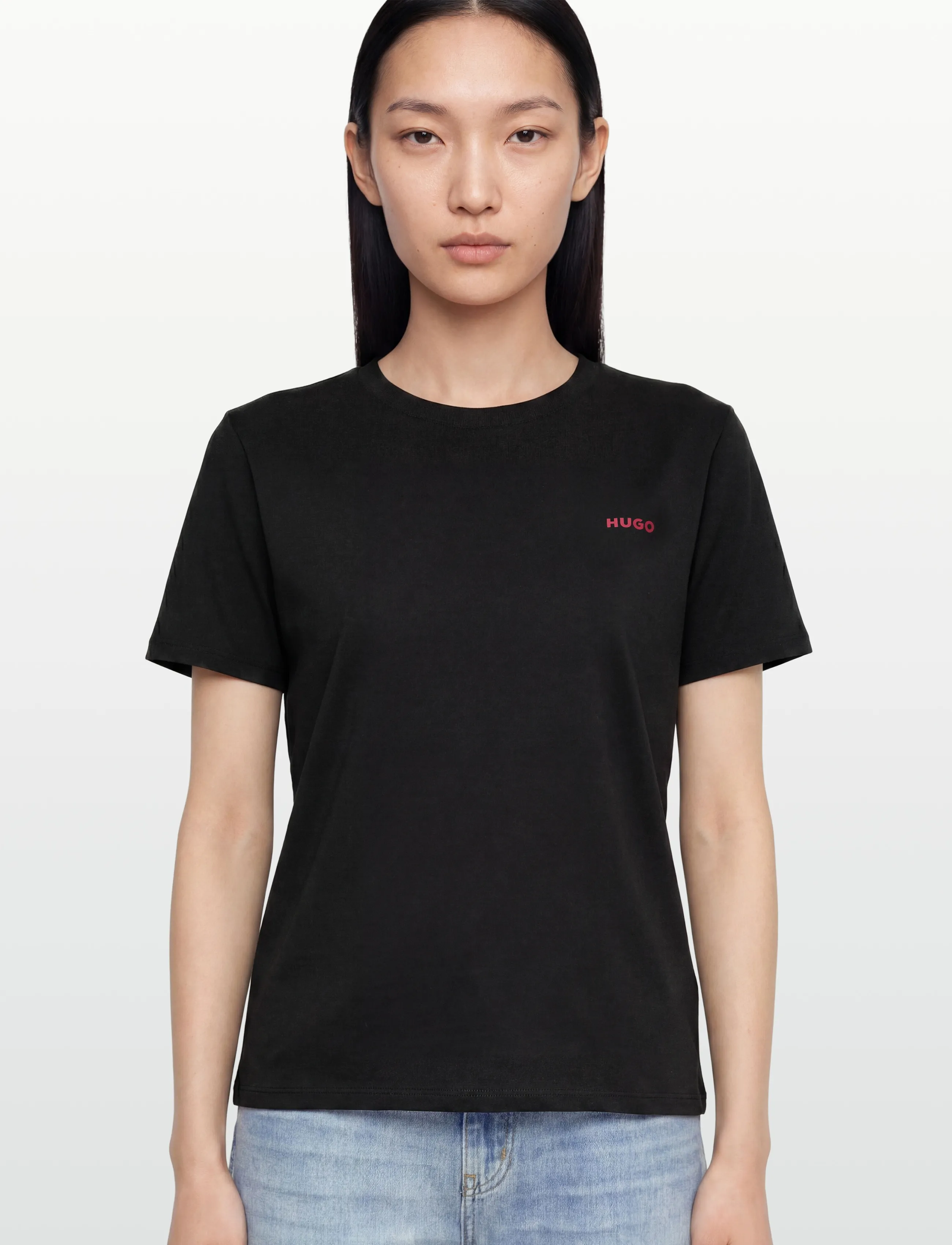 HUGO - HUGO ID T-SHIRT - t-shirts - black - 3