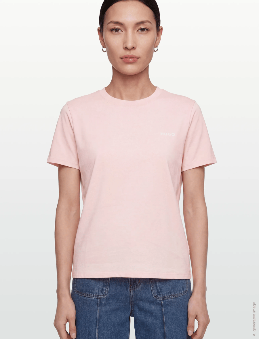 HUGO - HUGO ID T-SHIRT - t-shirts - light/pastel pink - 3