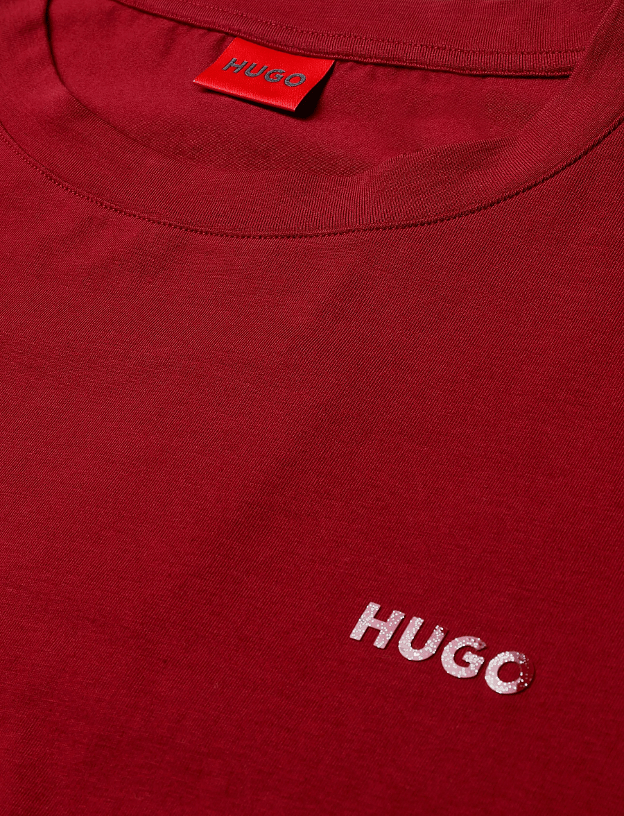 HUGO - HUGO ID T-SHIRT - t-särgid - open red - 2