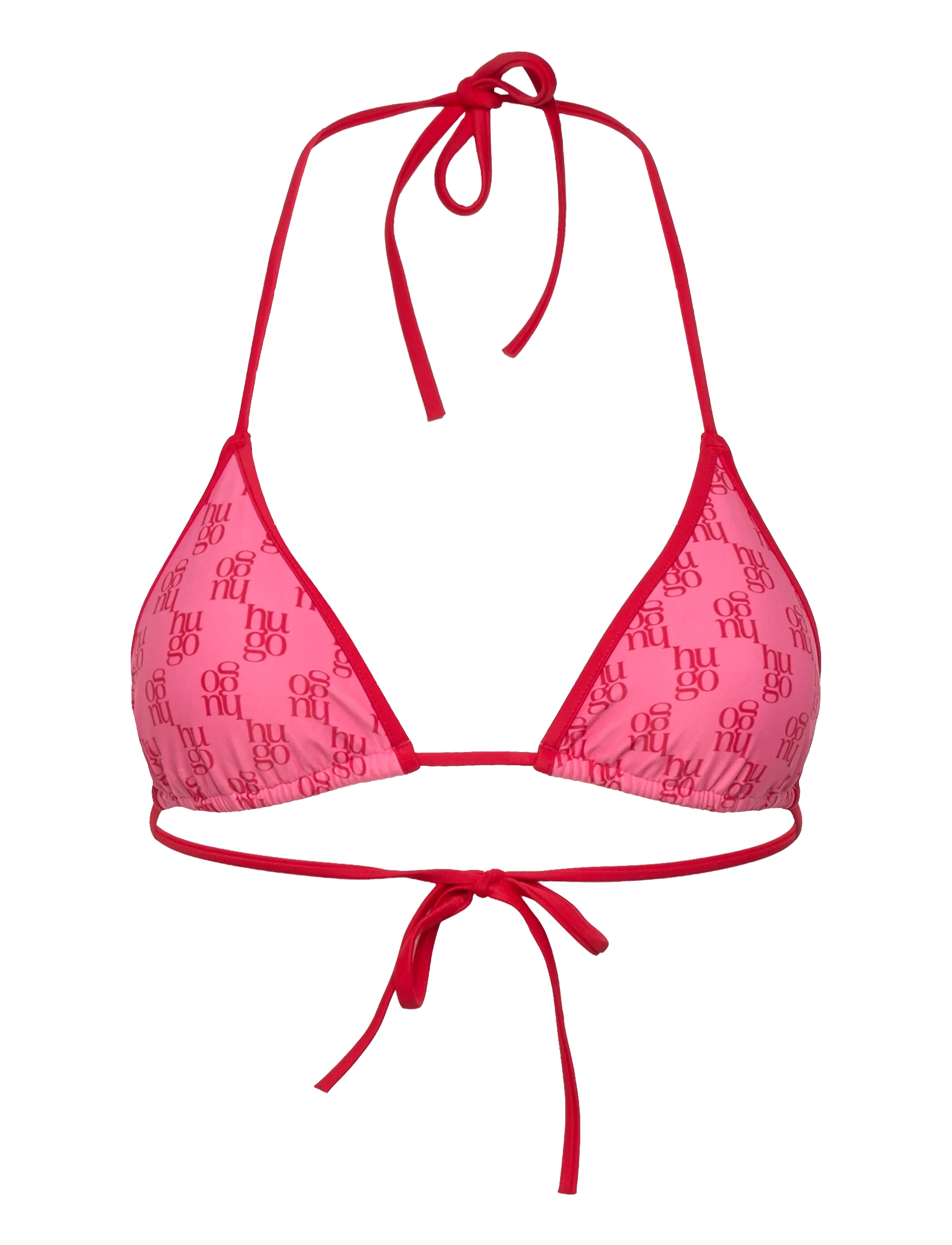 HUGO MONOGRAM TRIANGLE - Uima-asut - MEDIUM PINK / pink/rose