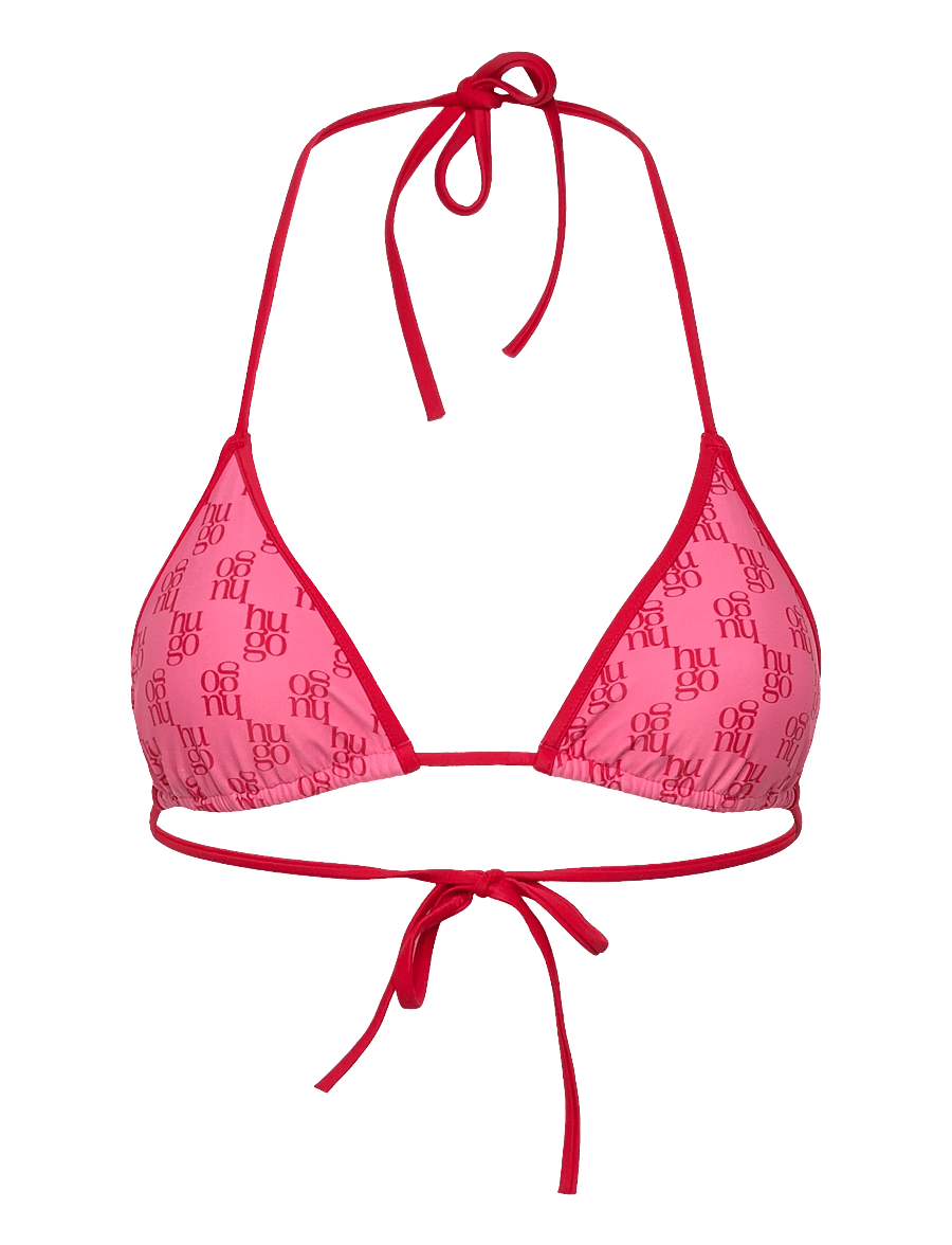HUGO - MONOGRAM TRIANGLE - triangelformad bikinis - medium pink - 0