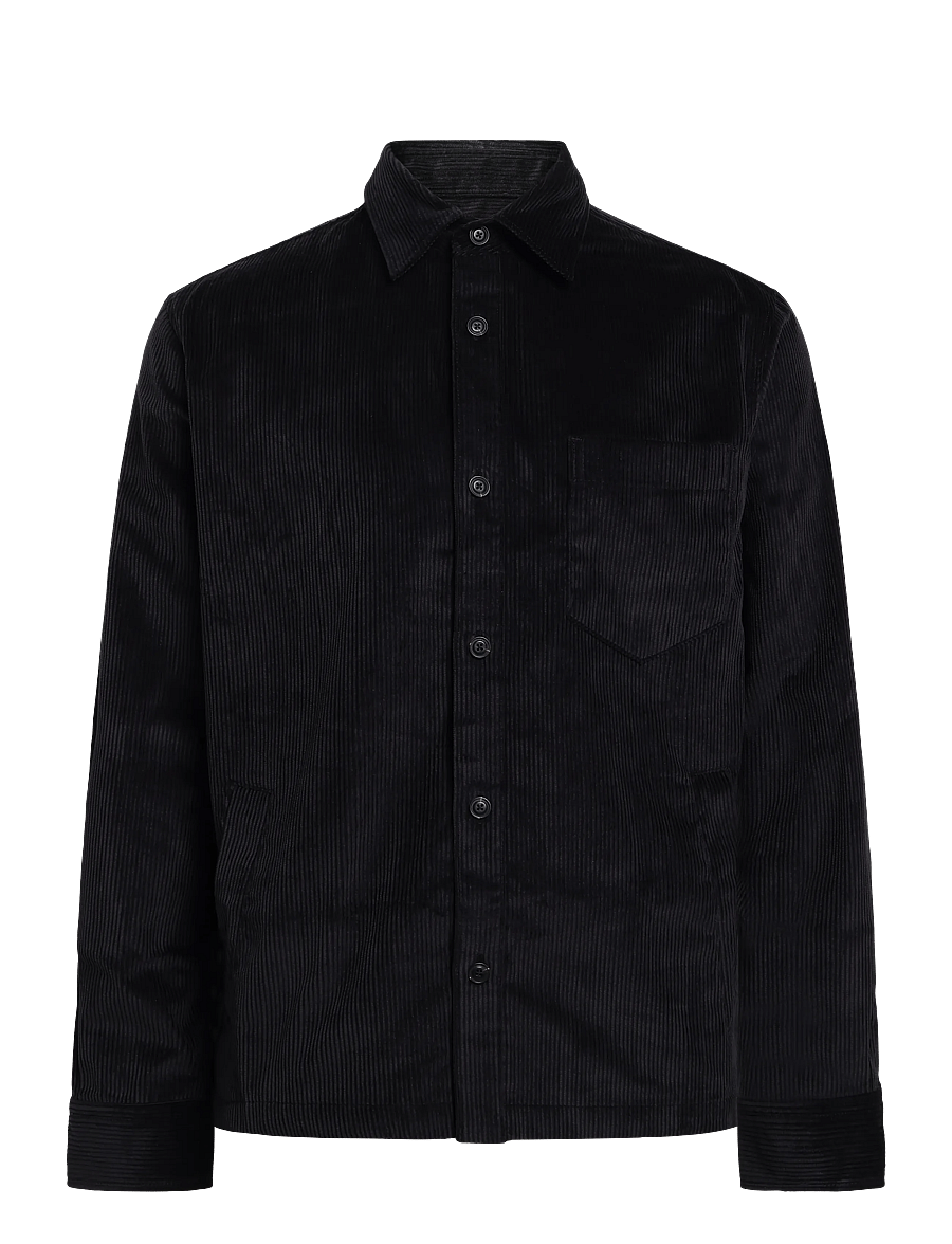 HUGO - Ecord - corduroy shirts - black - 0