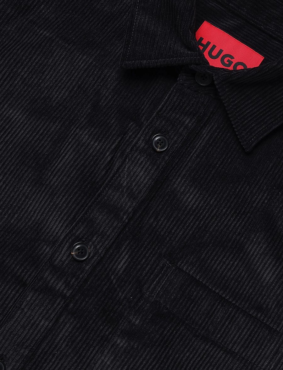 HUGO - Ecord - corduroy shirts - black - 2