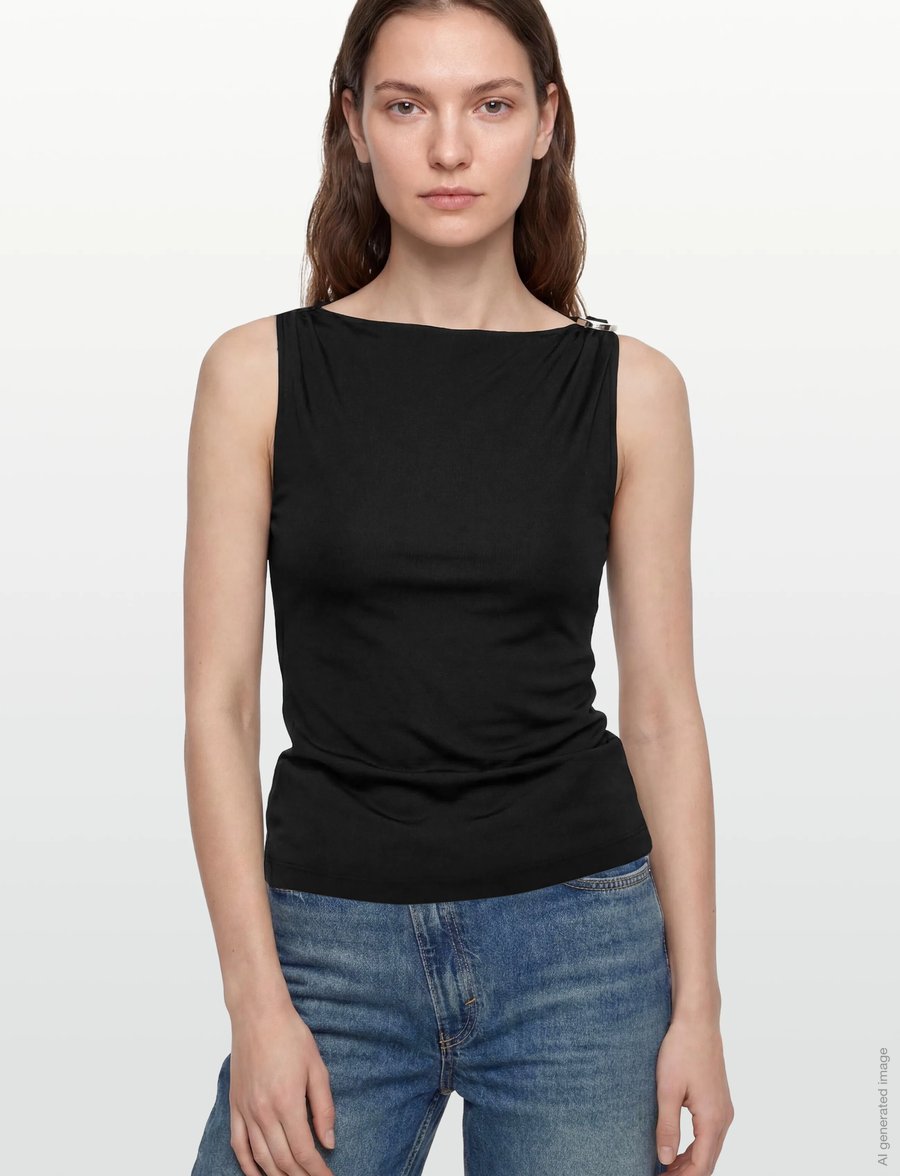 HUGO - Dastasy - Ärmellose tops - black - 3