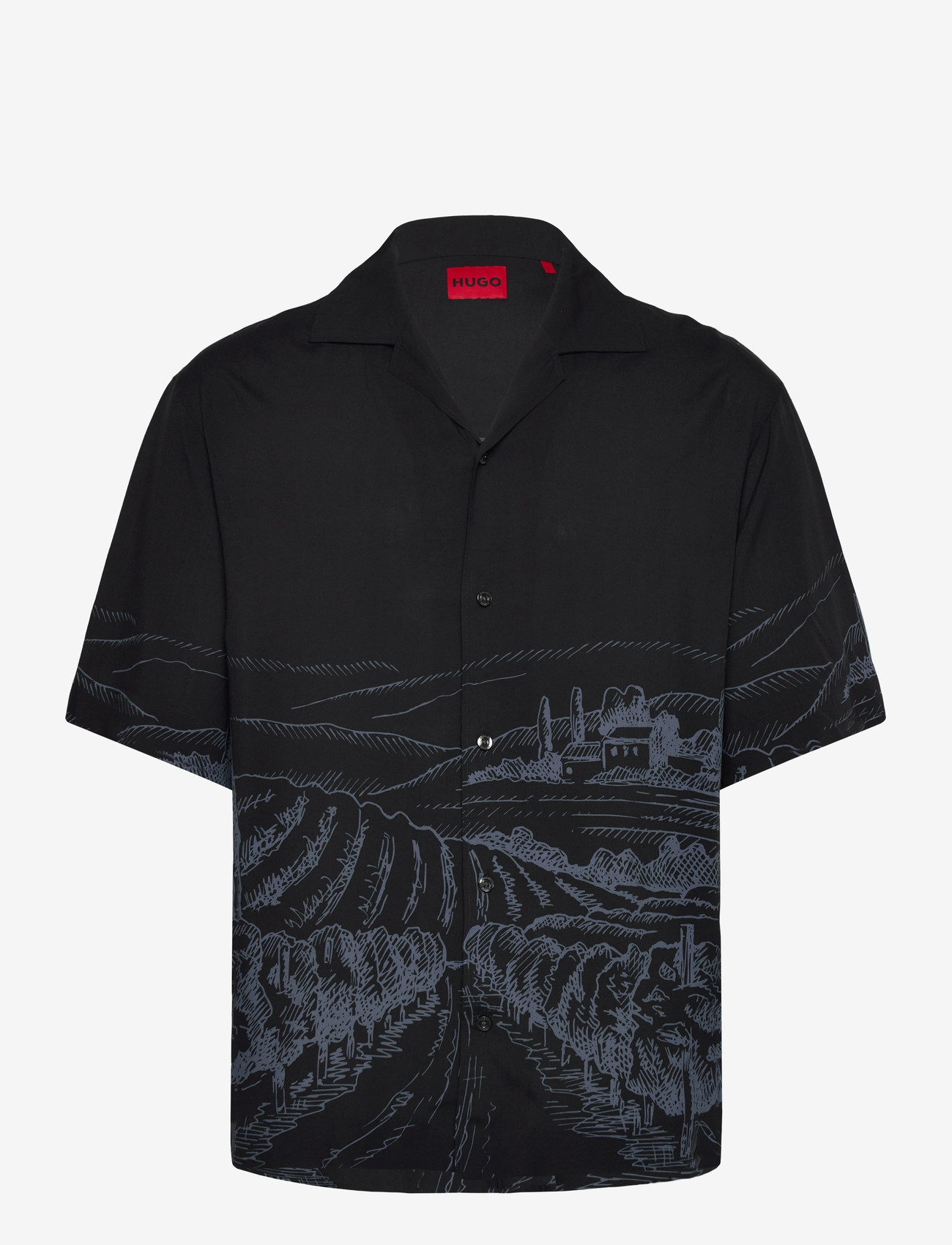 HUGO - Espino - lühikeste varrukatega särgid - black - 0