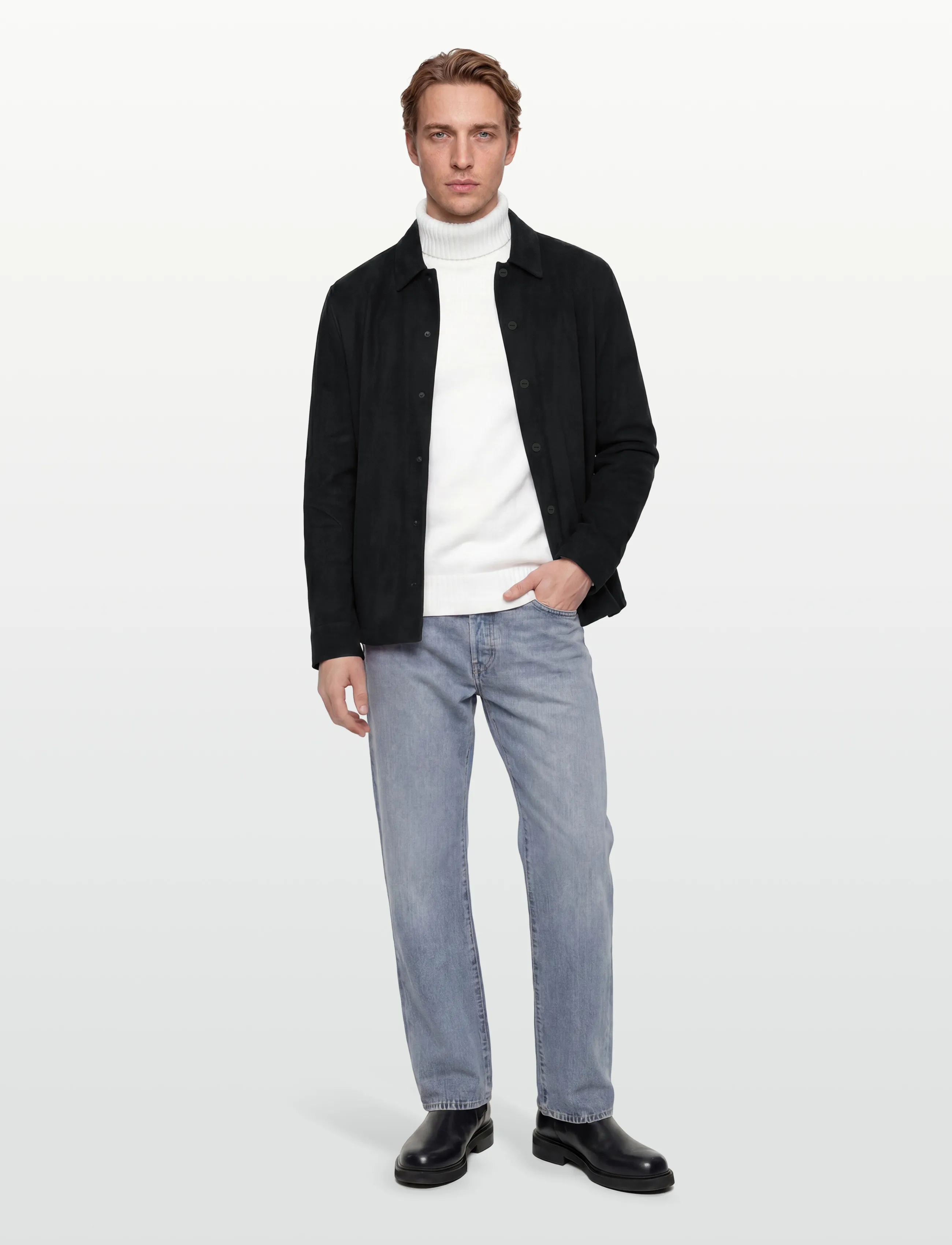 HUGO Enaso, XS, Designer, Schwarz - Overshirts, Männerswear