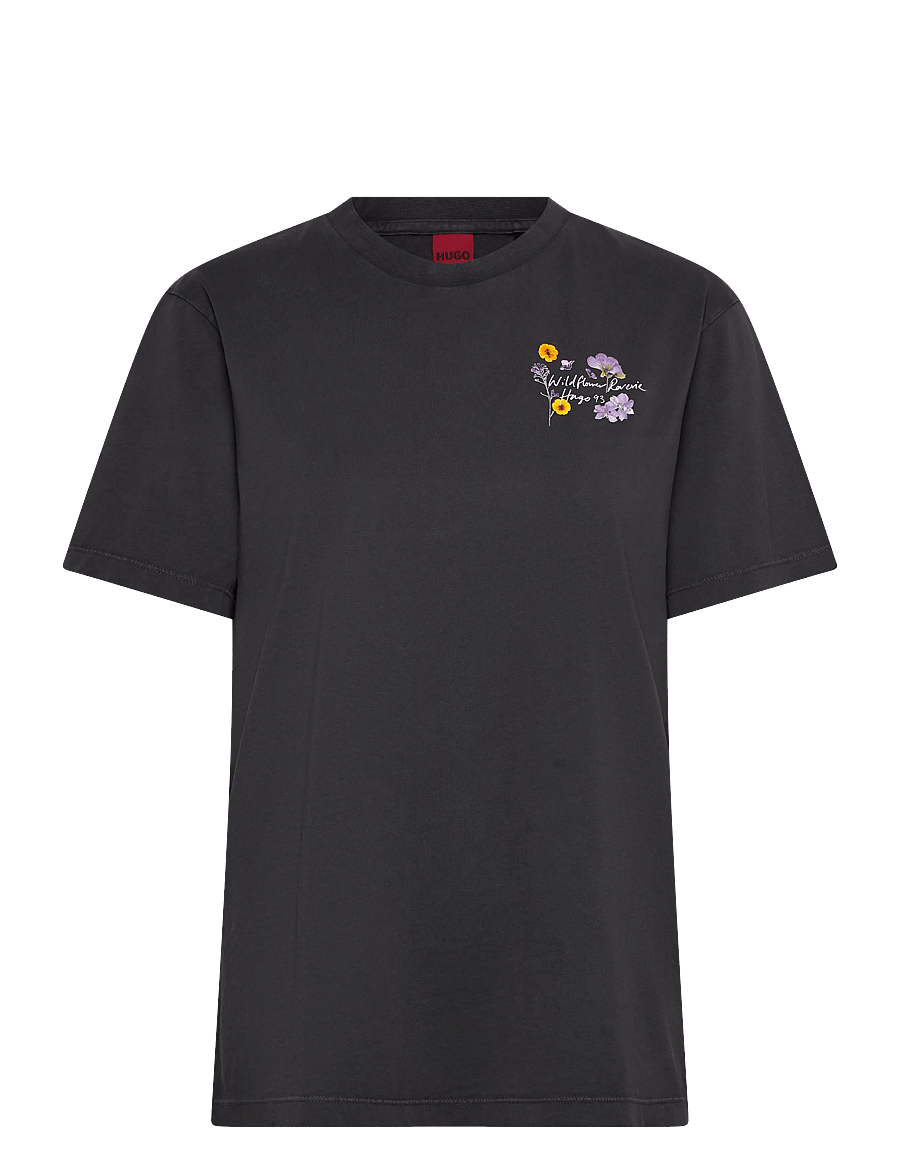 HUGO - Vintage Tee_21 - stuttermarbolir - black - 0