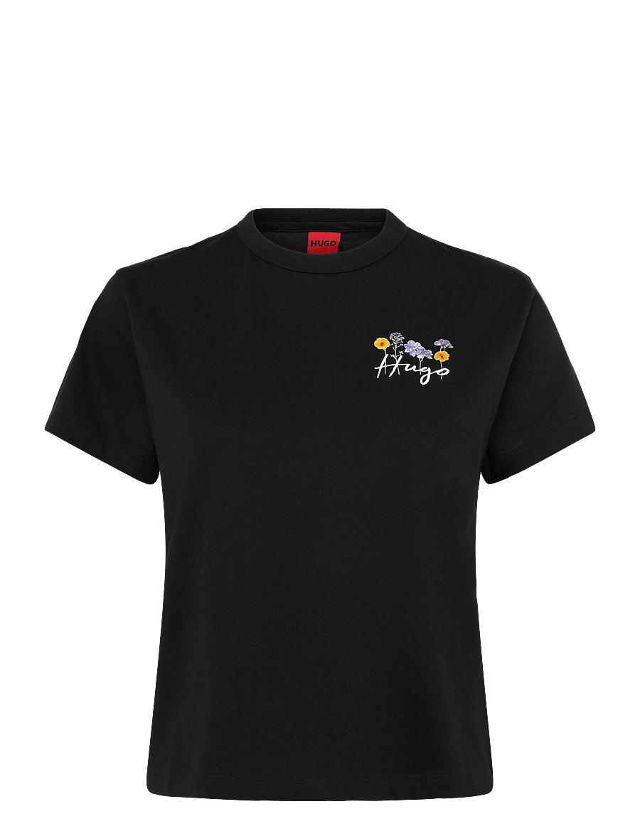 HUGO - Destrel_4 - t-shirts - black - 1