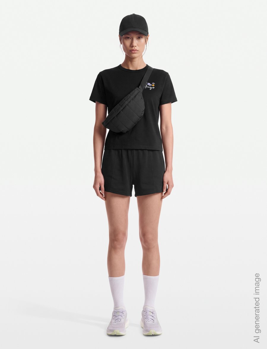 HUGO - Destrel_4 - t-shirts - black - 0