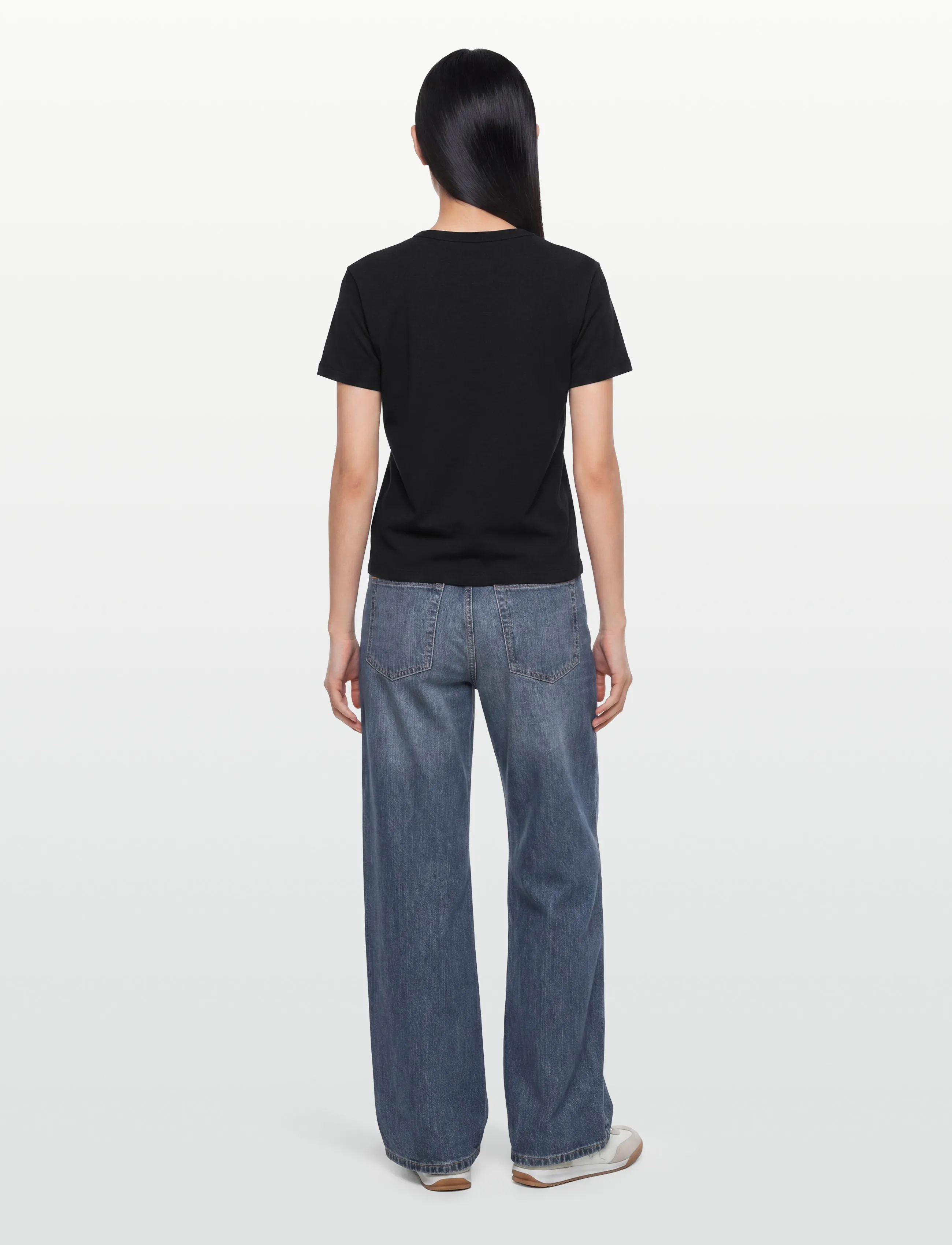HUGO - Destrel_4 - t-shirts - black - 4