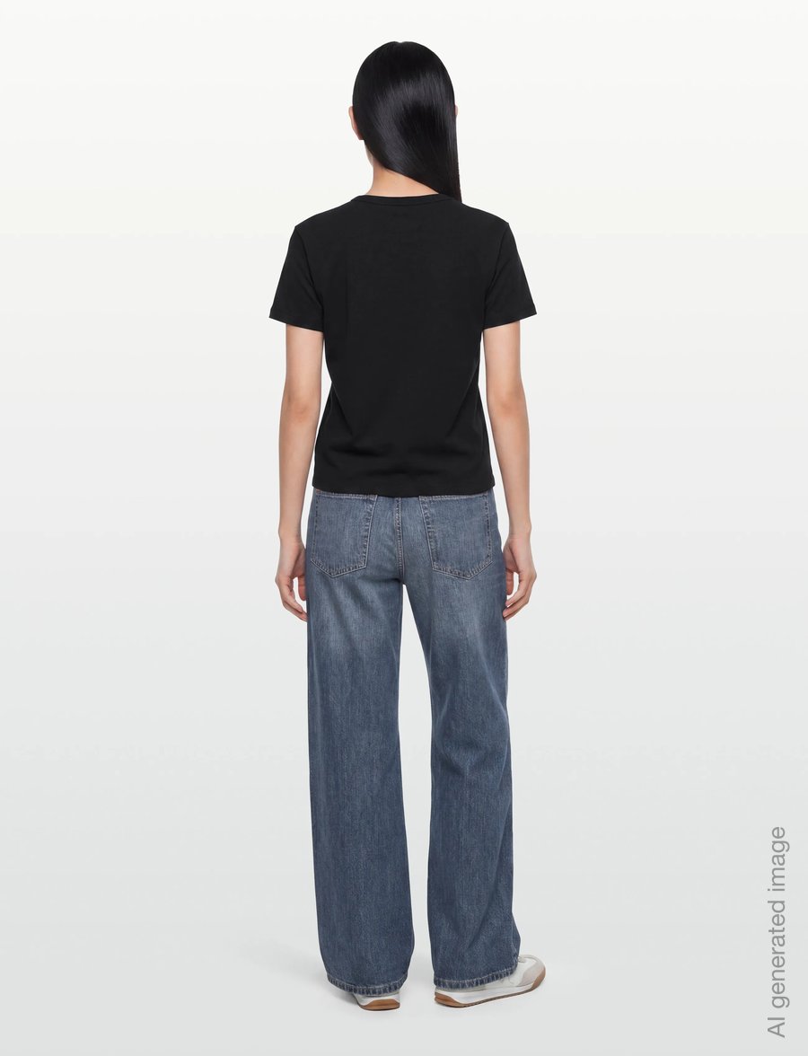 HUGO - Destrel_4 - t-shirts - black - 4