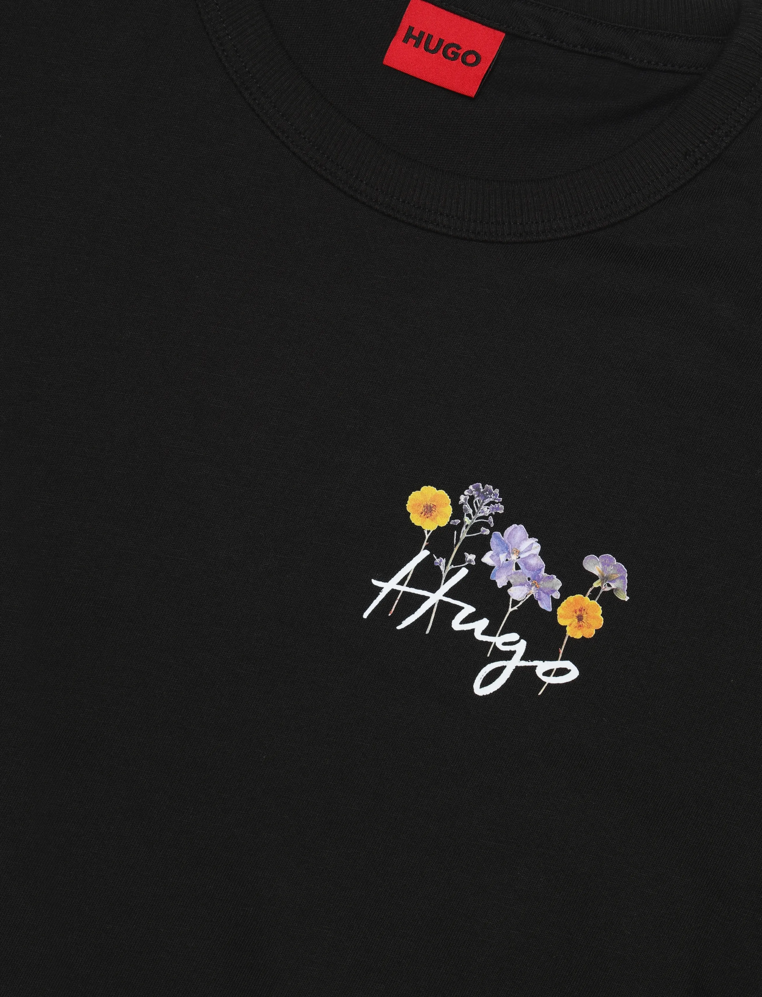 HUGO - Destrel_4 - t-shirts - black - 2