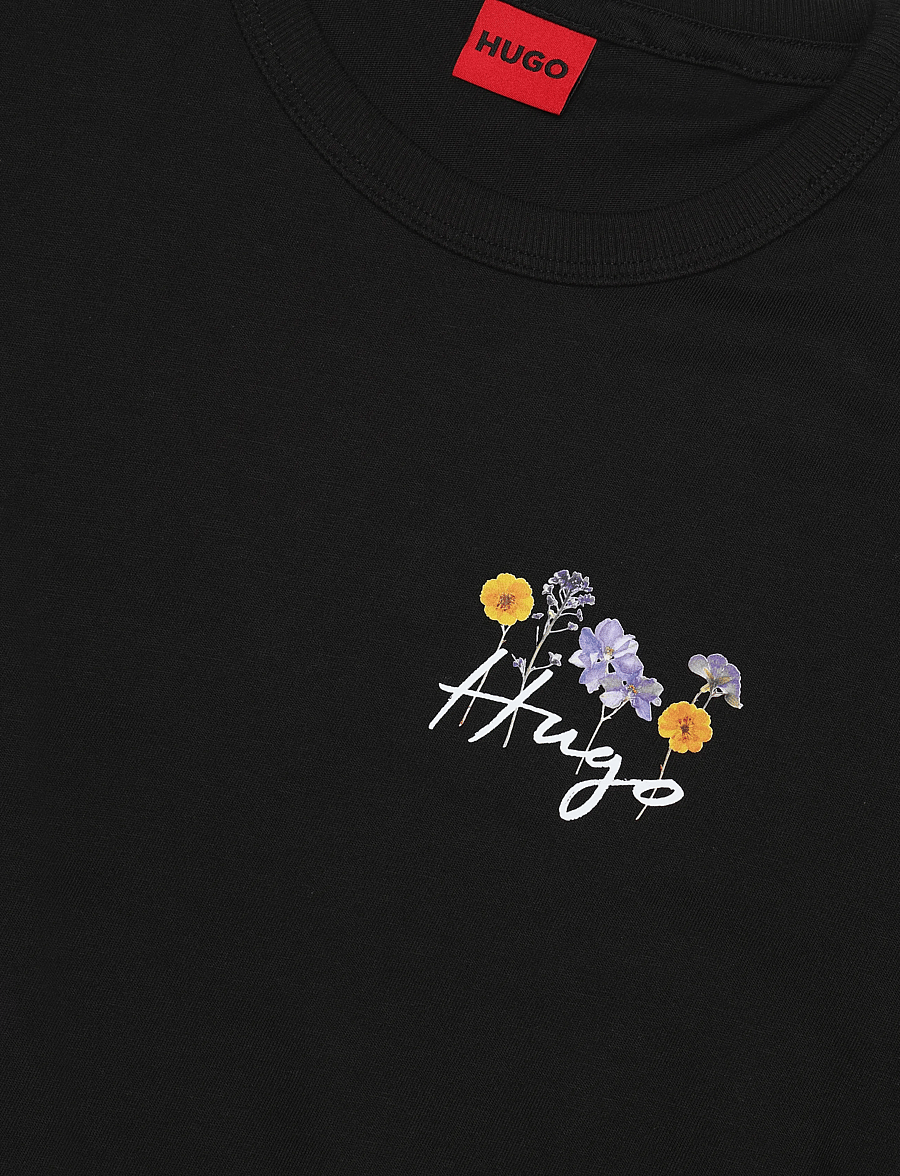 HUGO - Destrel_4 - t-shirts - black - 5