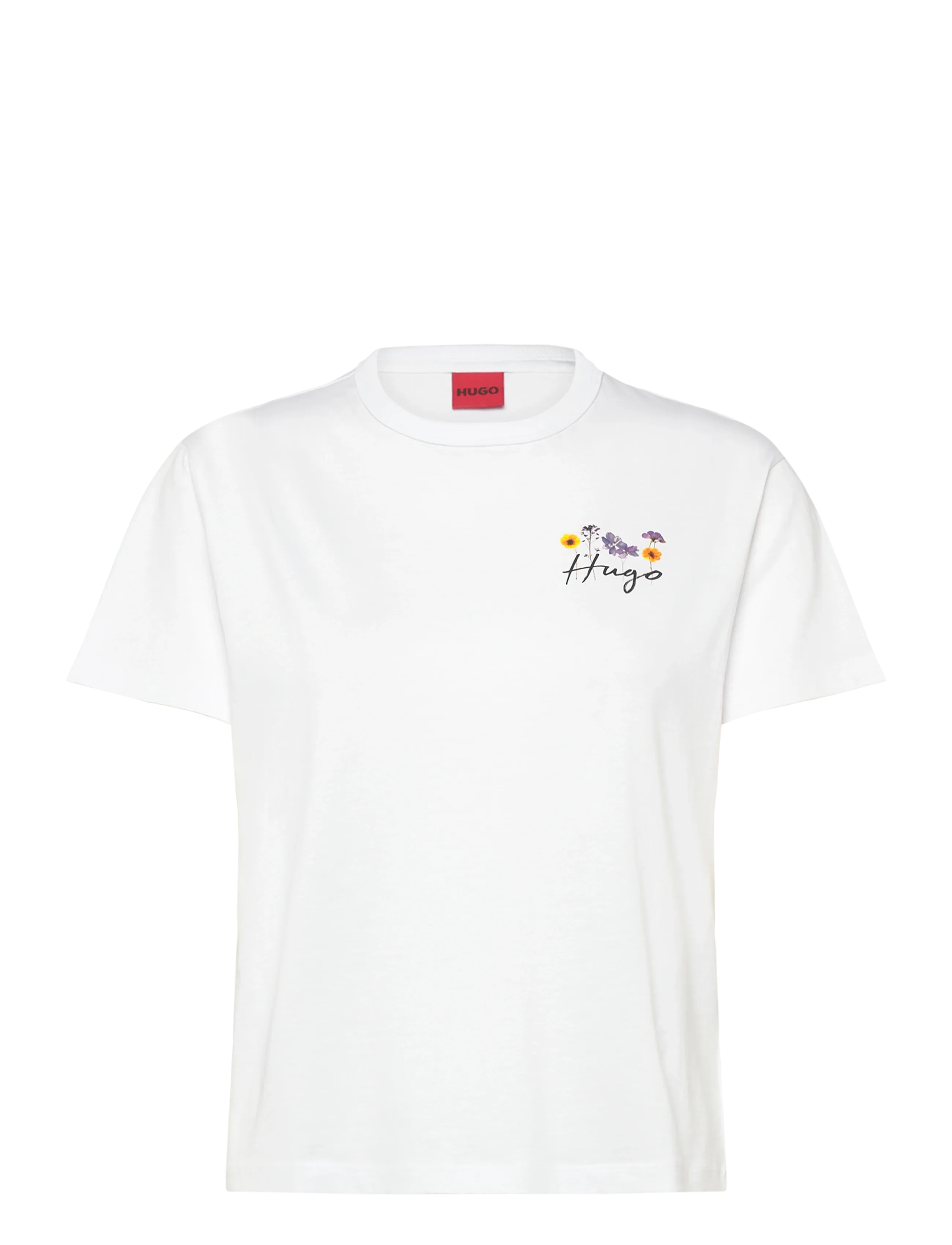 HUGO Destrel_4, Kvinder, Printet T-shirt, Hvid, Str: XL