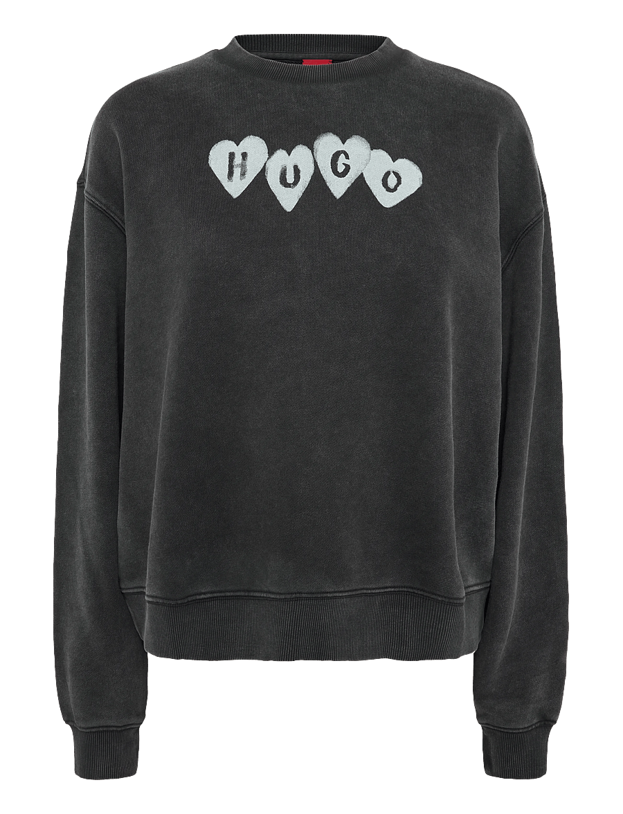 HUGO - Deroxina_8 - sweatshirts - black - 0