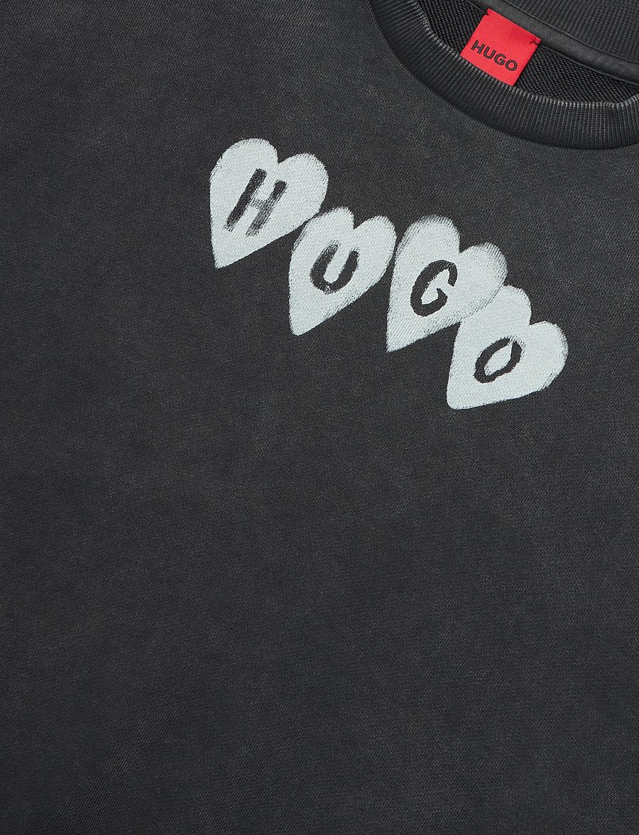 HUGO - Deroxina_8 - sweatshirts - black - 2
