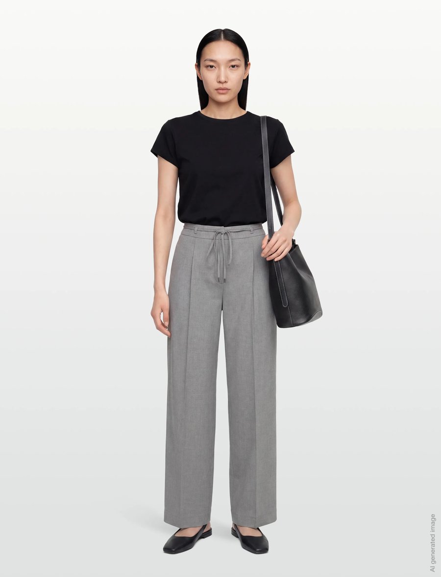 HUGO - Haminde - pantalons - open grey - 0