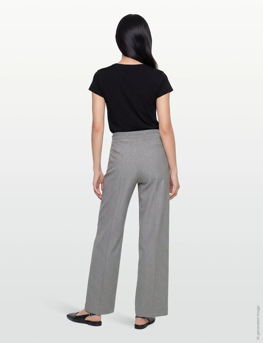 HUGO - Haminde - pantalons - open grey - 4