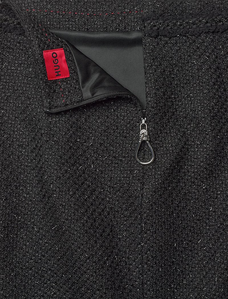 HUGO - Rafransi - kootud seelikud - black - 2