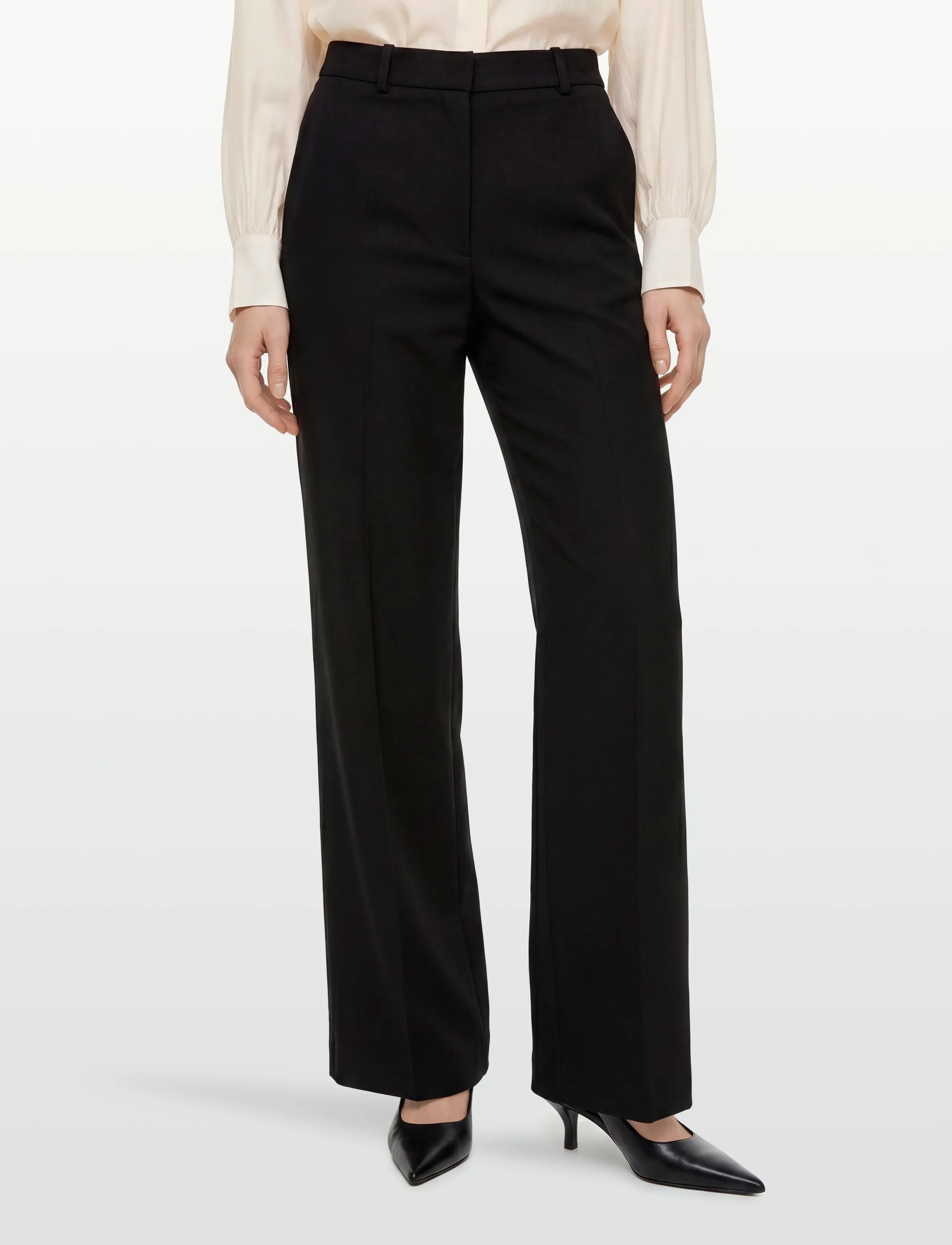 HUGO - Hasmina - wide leg trousers - black - 3