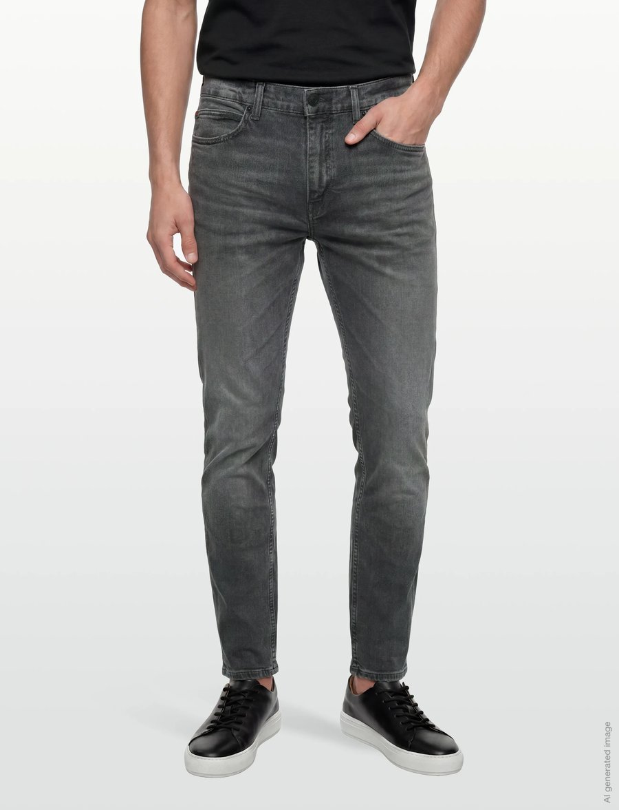 HUGO - HUGO 708 - slim jeans - medium grey - 3
