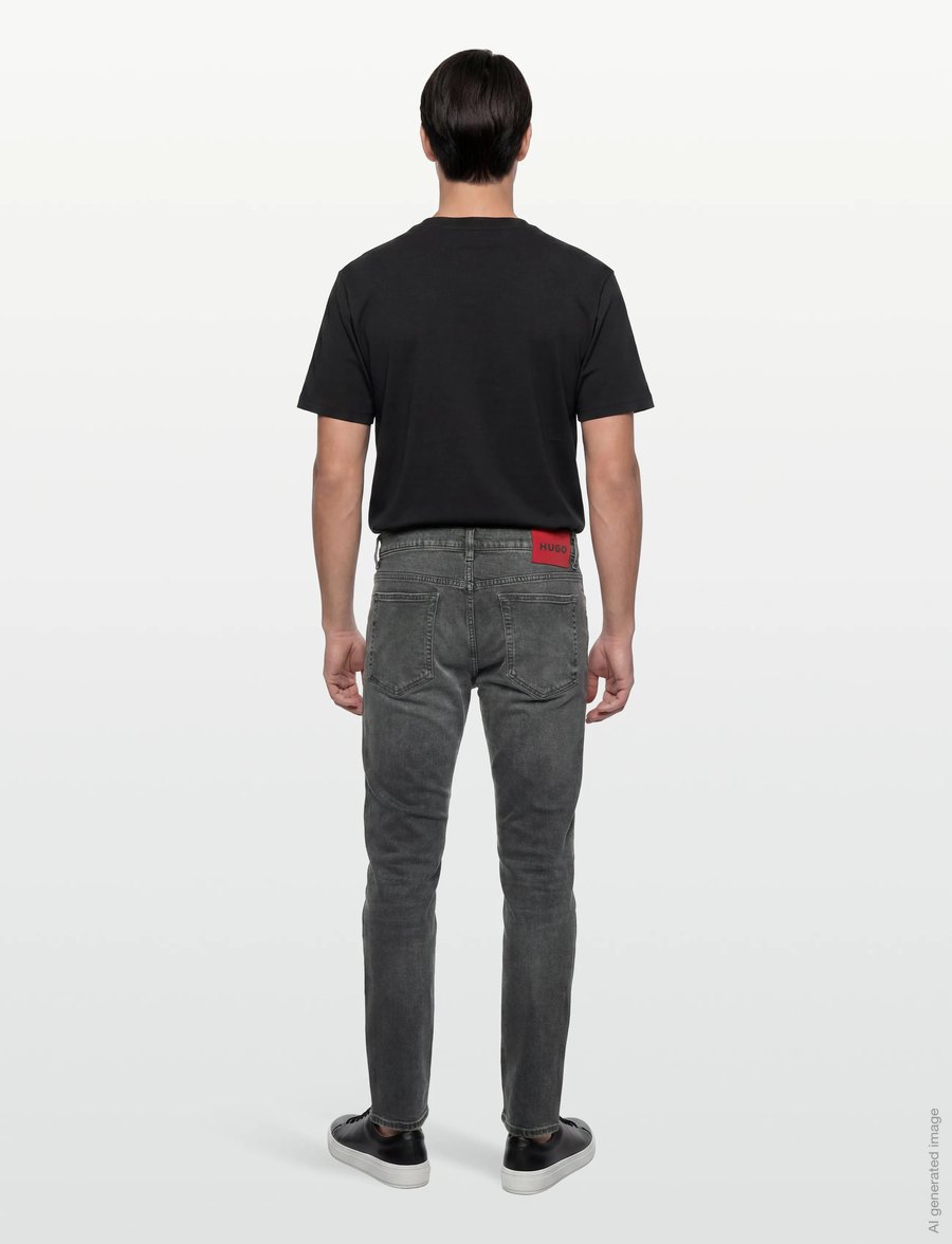 HUGO - HUGO 708 - slim jeans - medium grey - 4