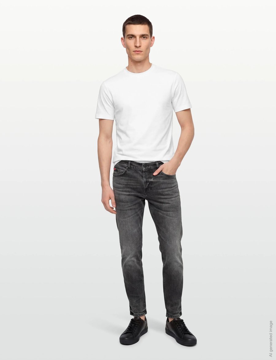 HUGO - HUGO 634 - slim jeans - charcoal - 0
