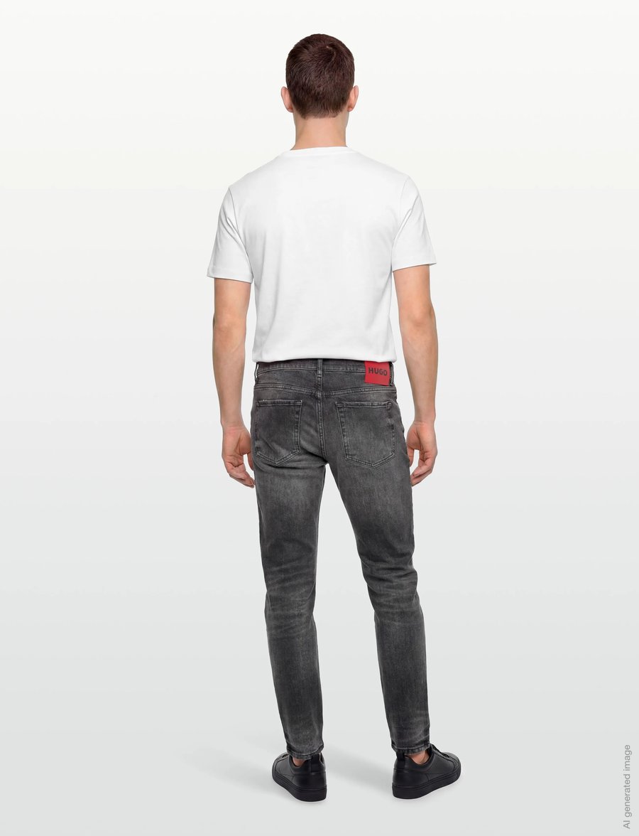 HUGO - HUGO 634 - slim jeans - charcoal - 4
