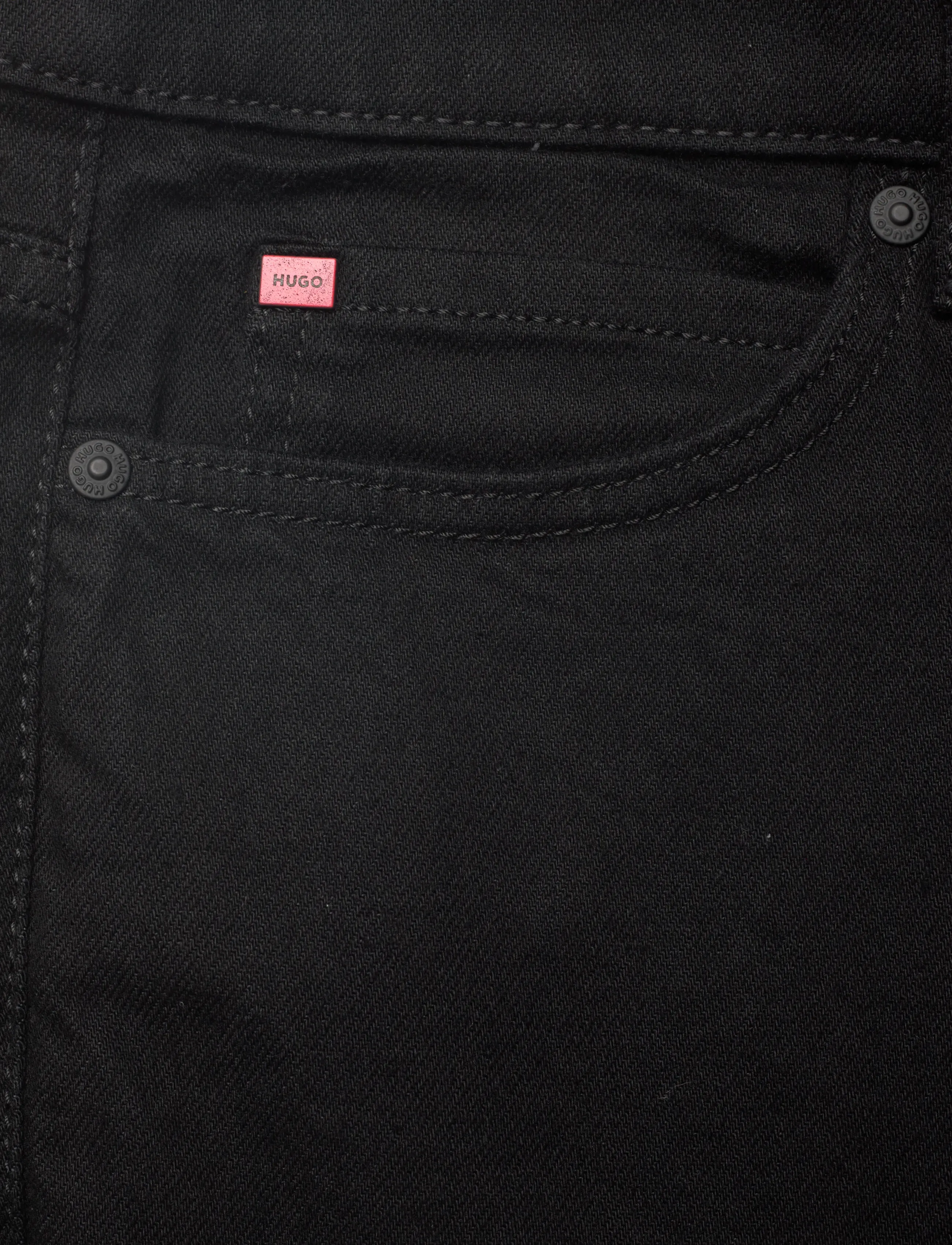 HUGO - HUGO 634/S - short en jean - black - 2