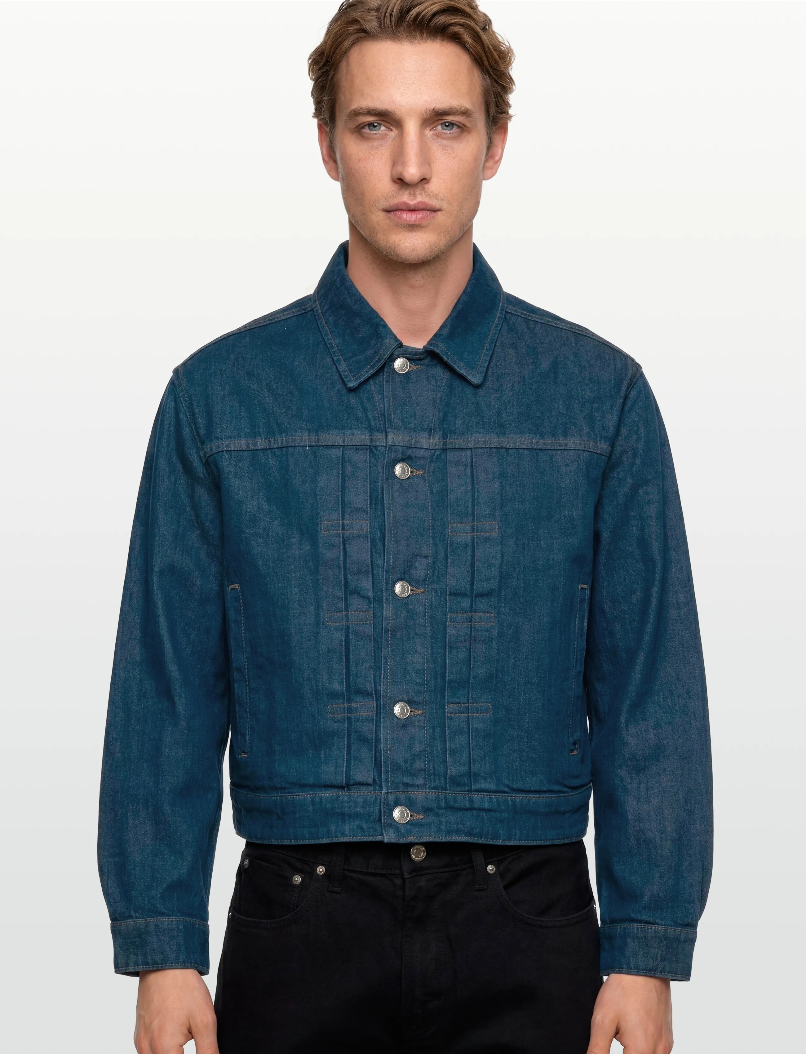 HUGO - HUGO 096/4 - voodrita teksajakid - dark blue - 3