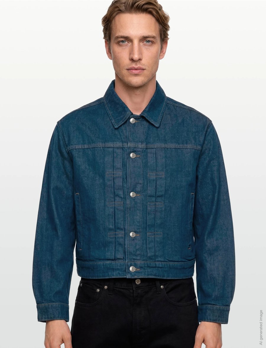 HUGO - HUGO 096/4 - voodrita teksajakid - dark blue - 3