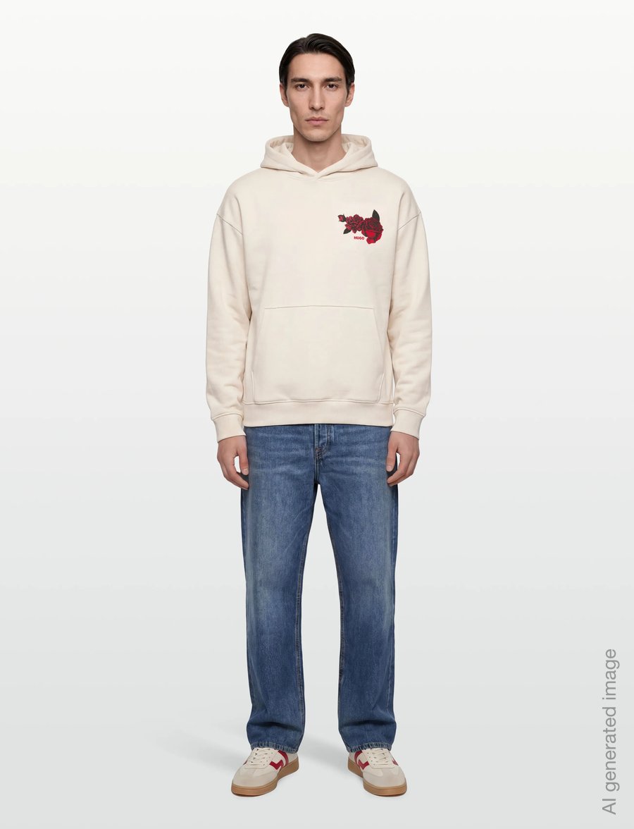 HUGO - Dagethood - kapuzenpullover - natural - 0