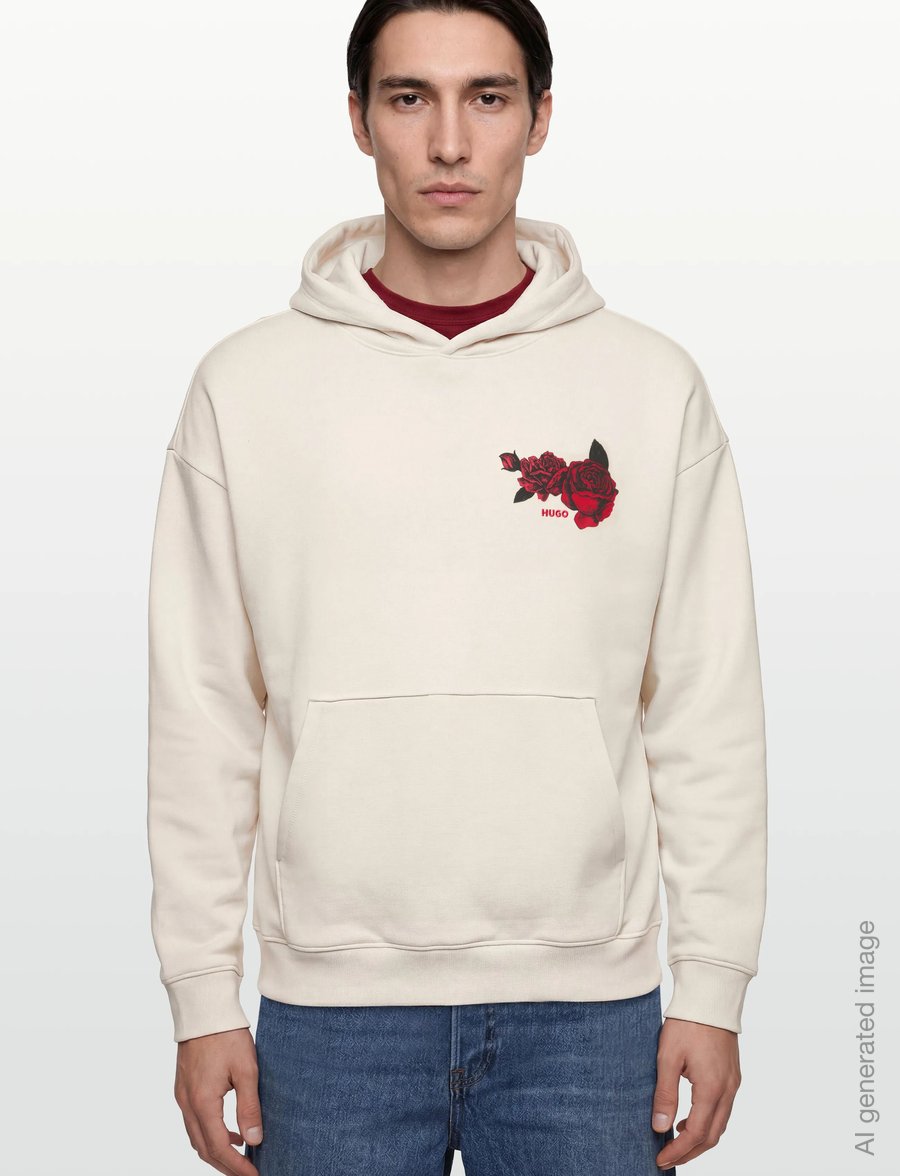 HUGO - Dagethood - kapuzenpullover - natural - 3