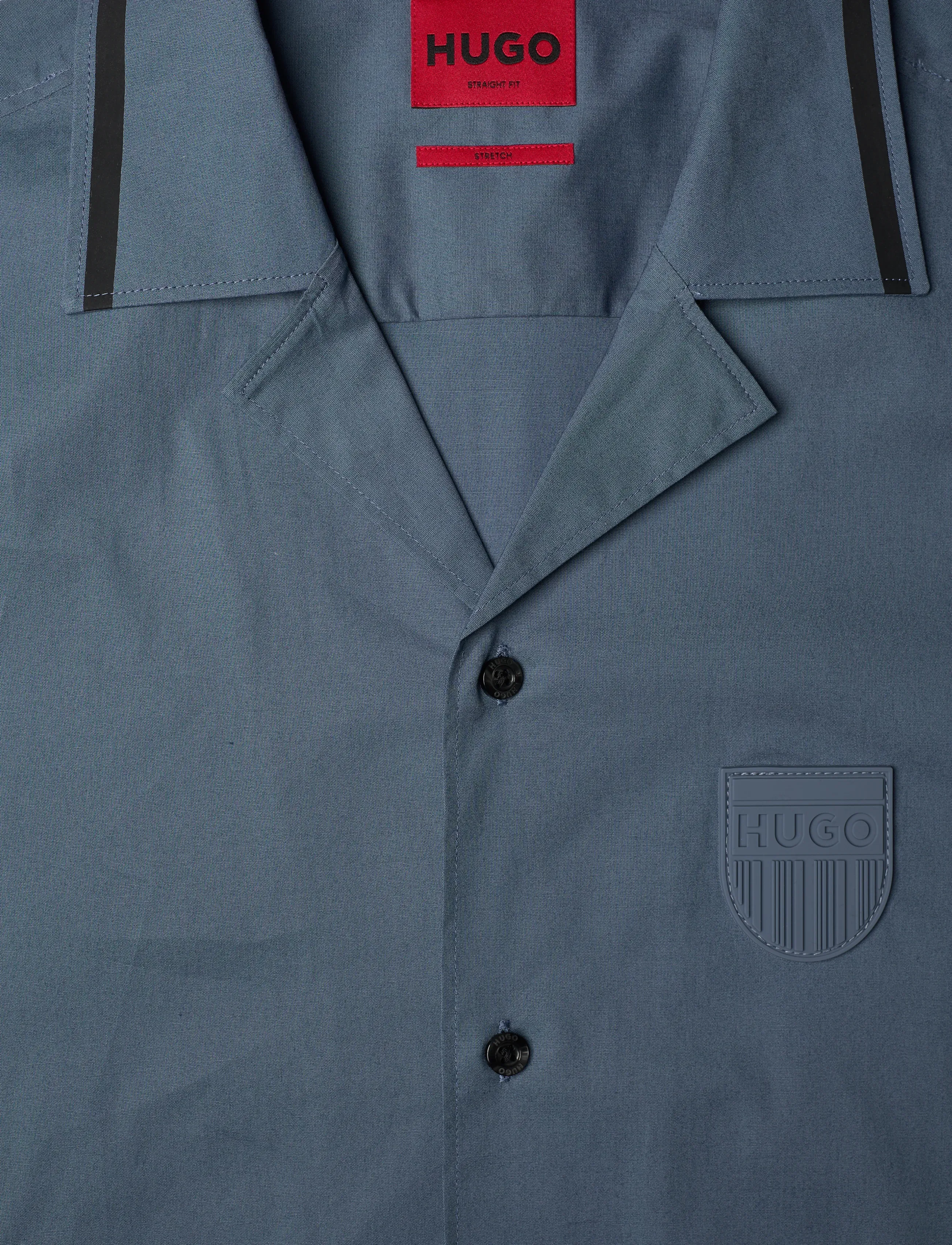 HUGO - Ellino - short-sleeved shirts - open blue - 2