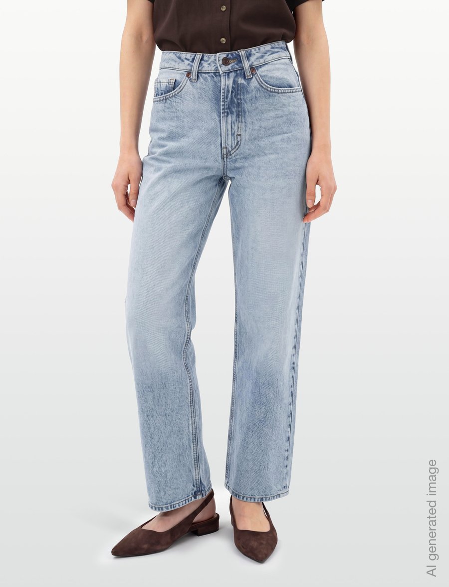 HUGO - 937_14 - brede jeans - light/pastel blue - 3
