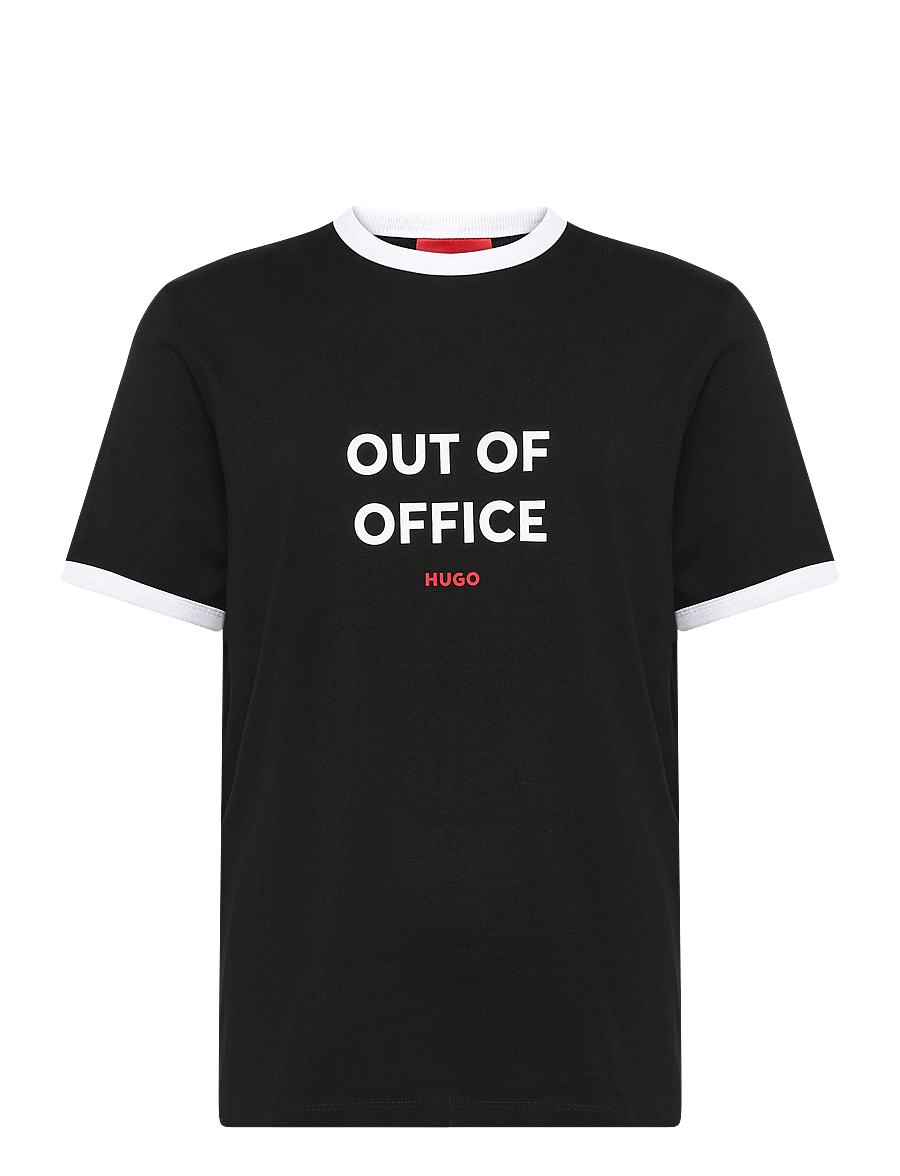 HUGO - Doffice - kortärmade t-shirts - black - 0