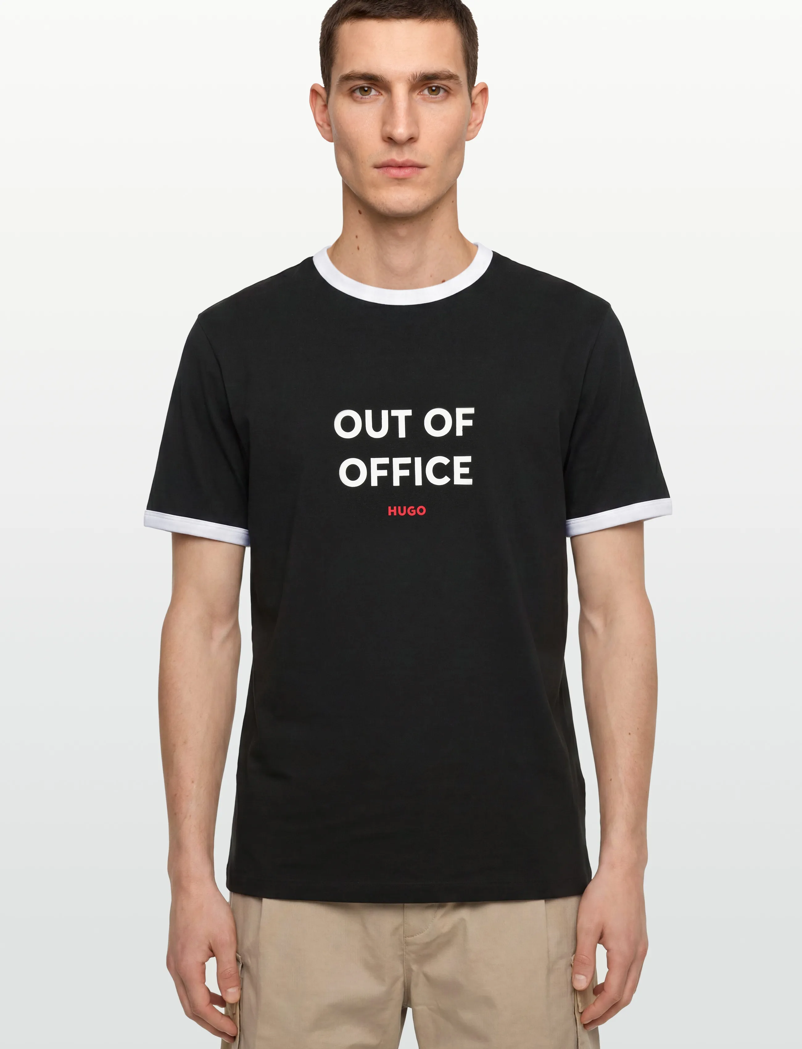 HUGO - Doffice - kortärmade t-shirts - black - 3