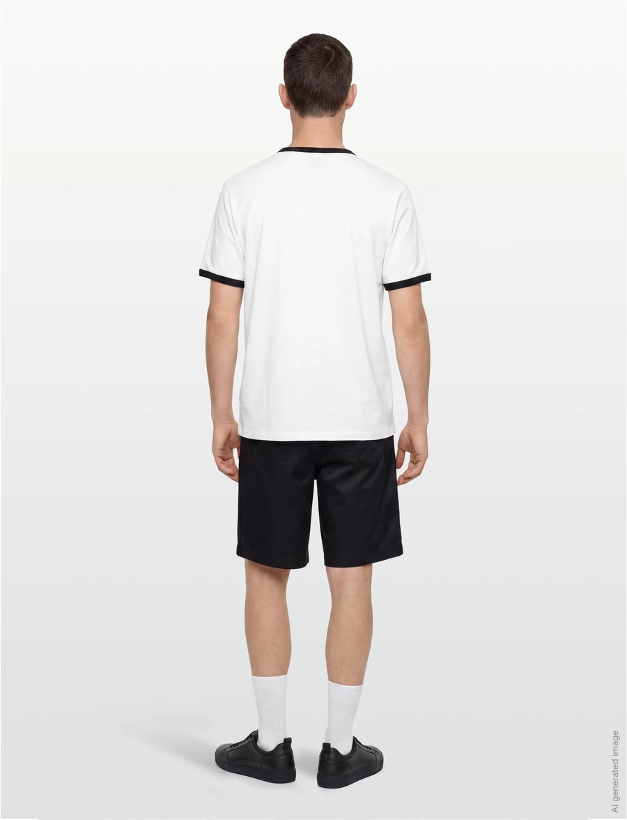 HUGO - Doffice - short-sleeved t-shirts - white - 5