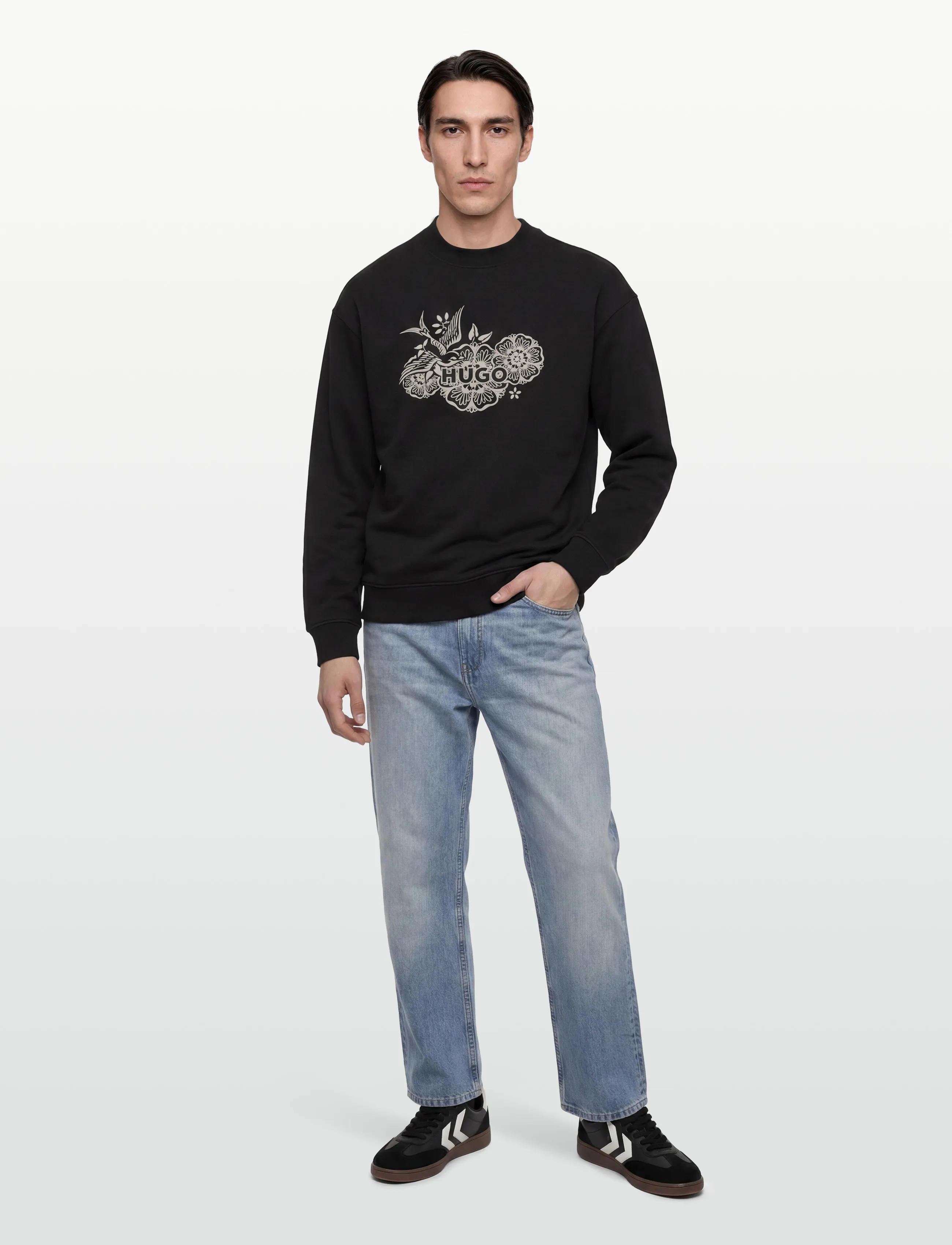 HUGO Darony - Sweatshirts - BLACK / black