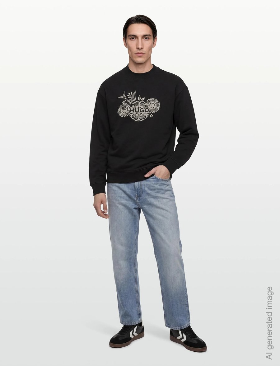 HUGO - Darony - sweatshirts - black - 0