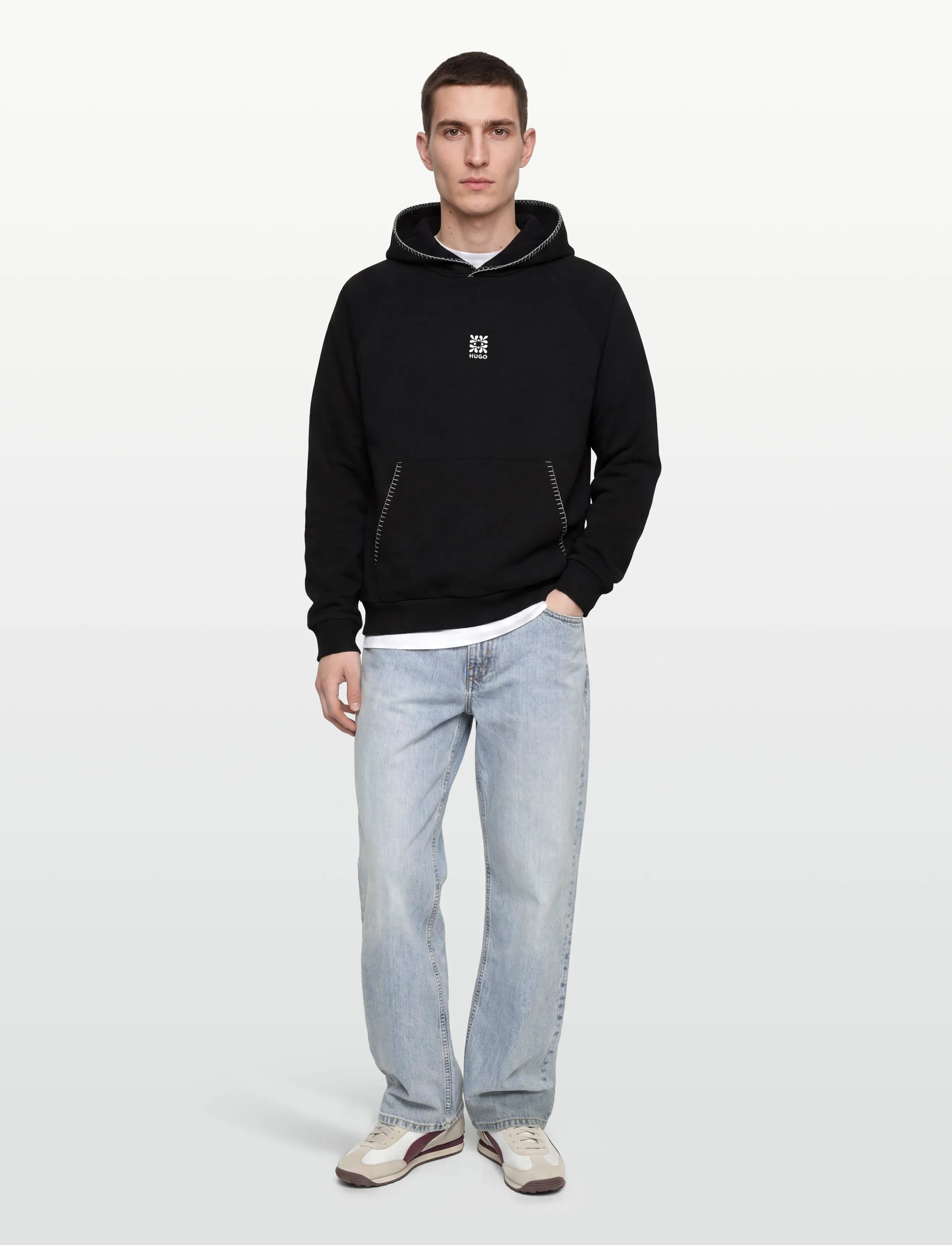 HUGO Darohood - Sweatshirts - BLACK / black