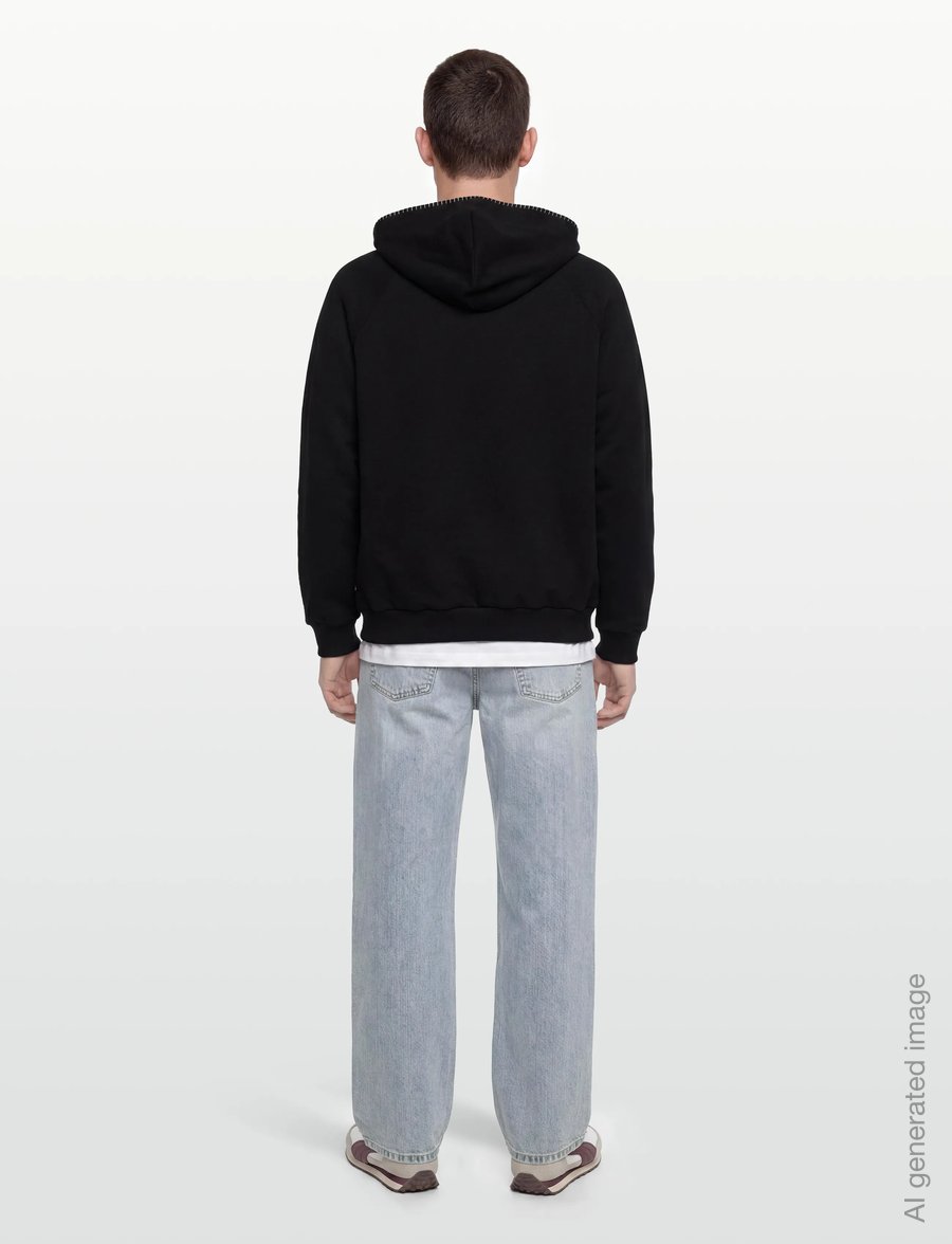 HUGO - Darohood - kapuzenpullover - black - 4