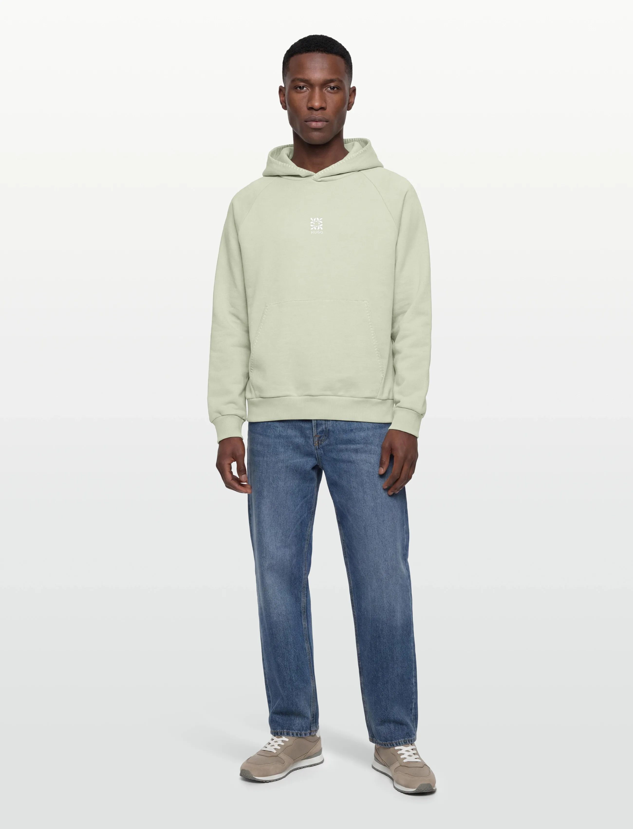 HUGO Darohood - Kapuzenpullover - LIGHT/PASTEL GREEN / green
