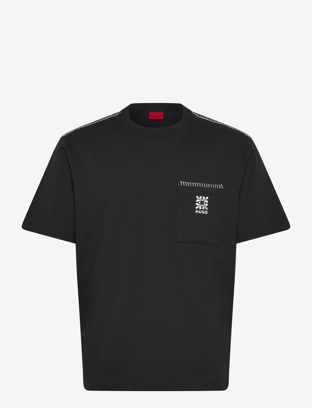 HUGO - Darro - lühikeste varrukatega t-särgid - black - 0