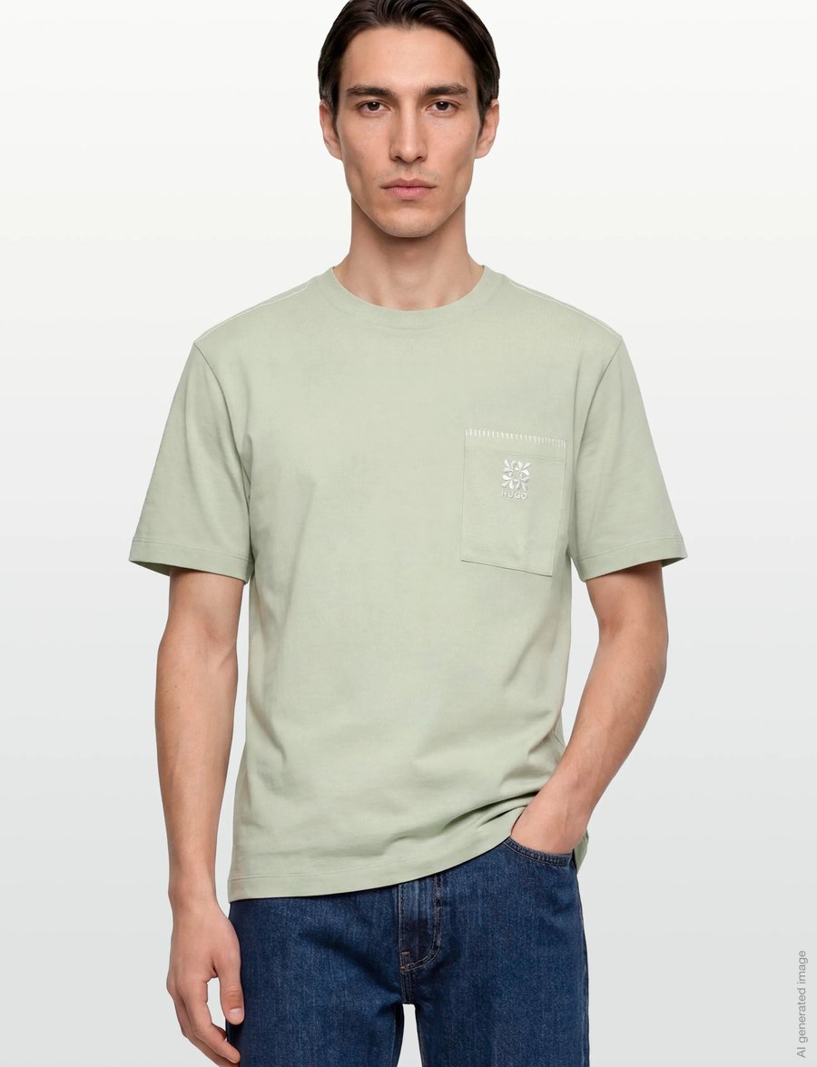 HUGO - Darro - short-sleeved t-shirts - light/pastel green - 3