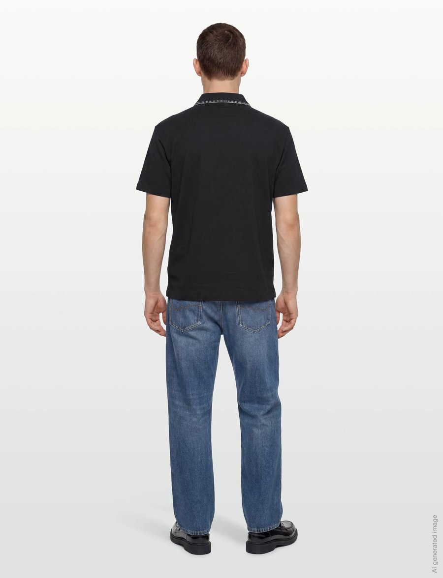 HUGO - Daropolo - kurzärmelig - black - 4