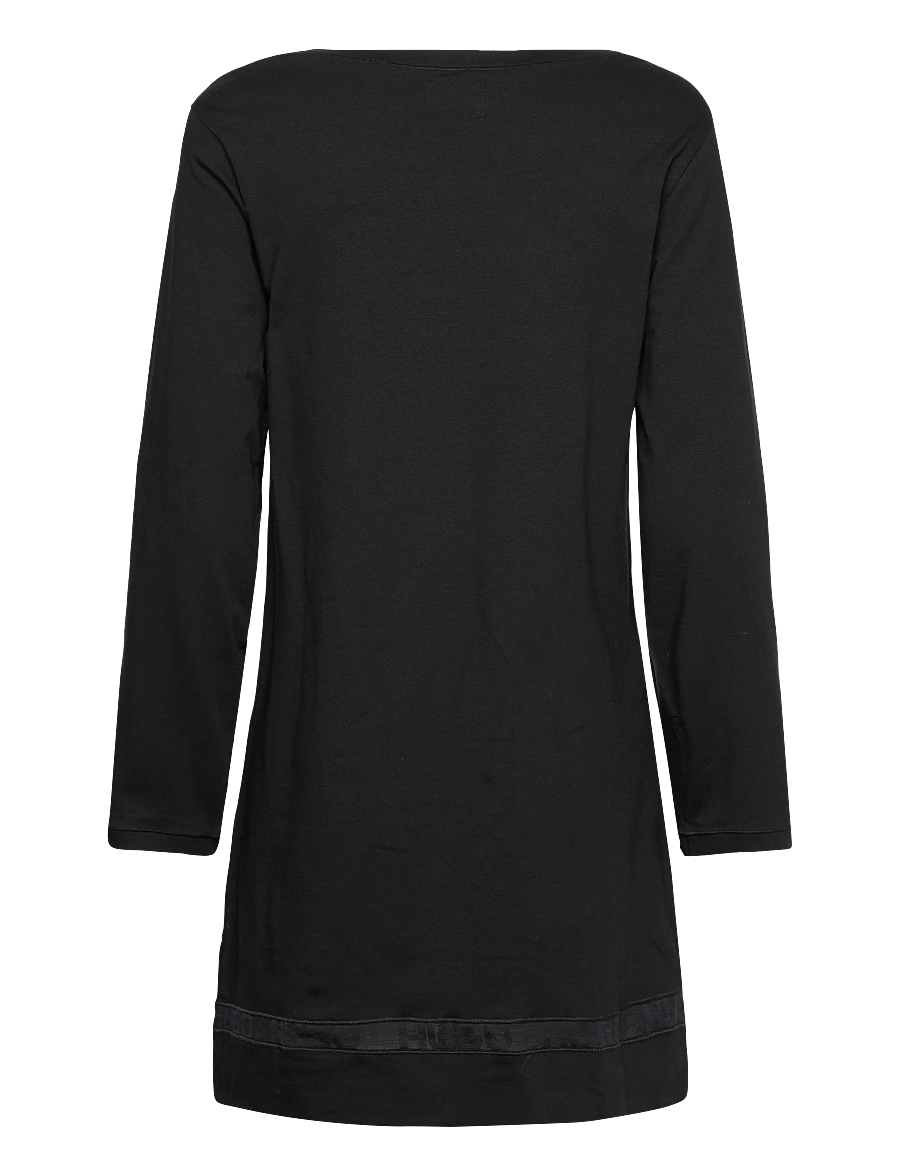 HUGO - MESH LOGO NIGHTY - nattlinnen - black - 1