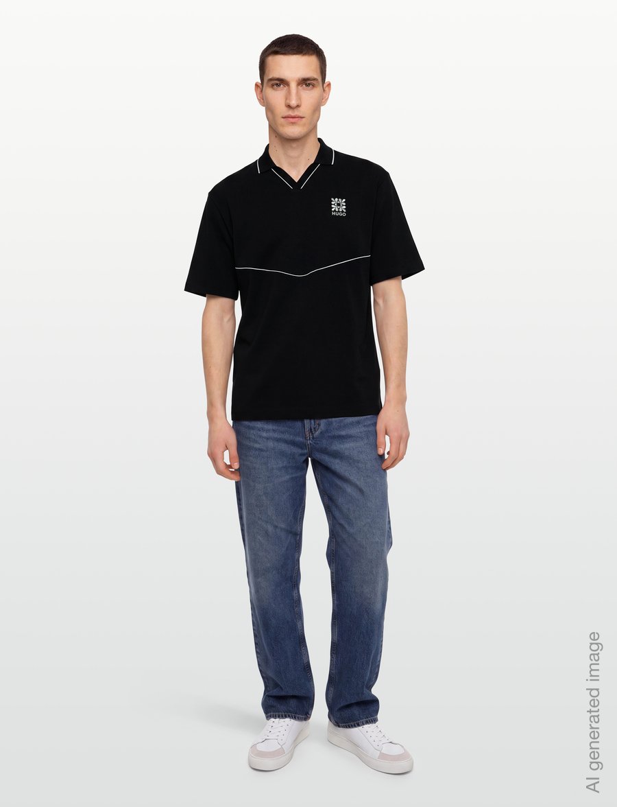 HUGO - Daryo - kortärmade pikéer - black - 0
