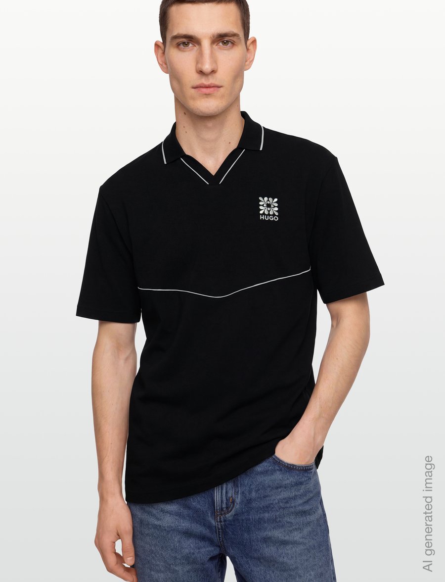 HUGO - Daryo - kortärmade pikéer - black - 3