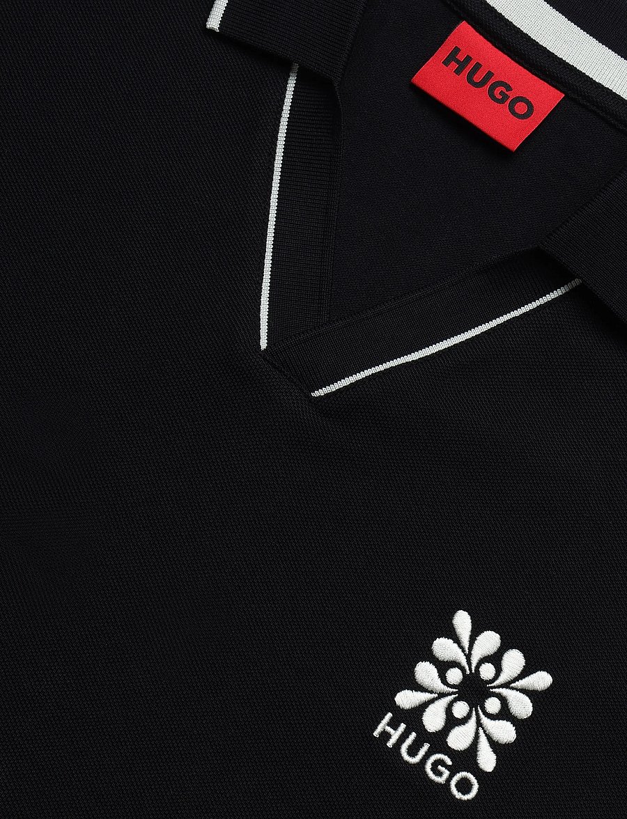 HUGO - Daryo - kortærmede poloer - black - 2